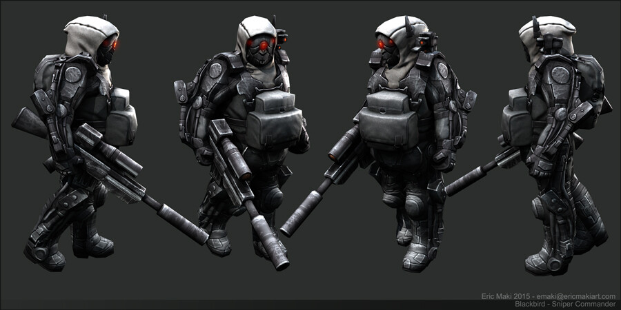 Project Blackbird Real-time Military Character