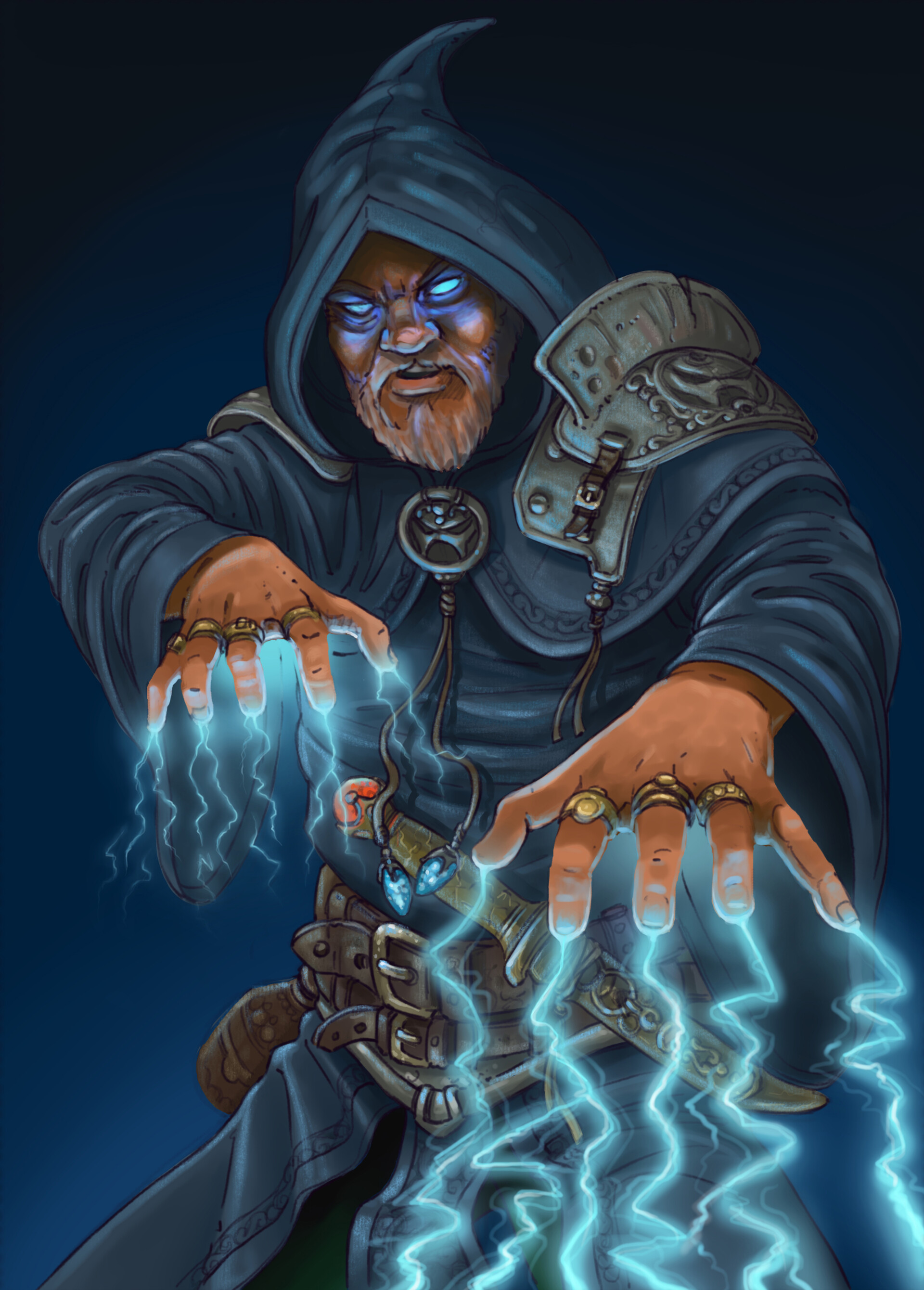 ArtStation Electricity Wizard