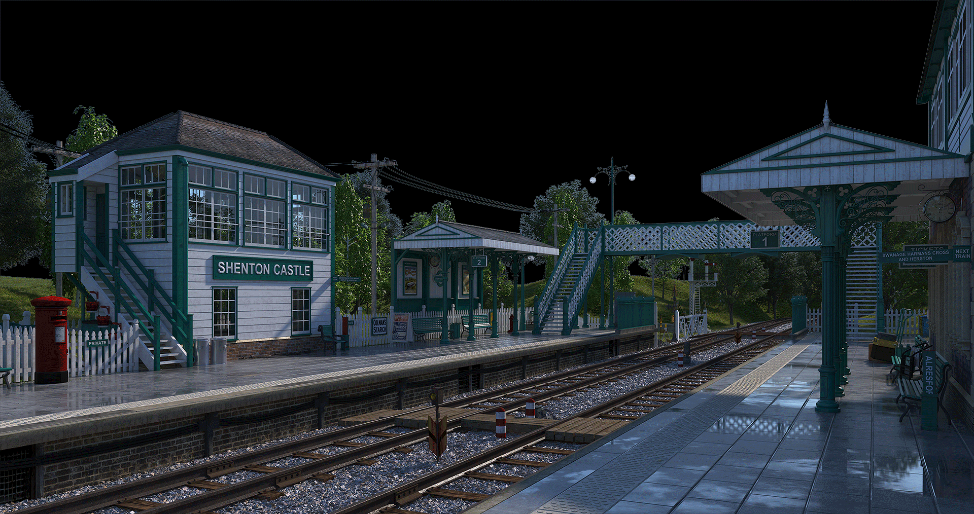 ArtStation - Old Train Station (3d rendering)