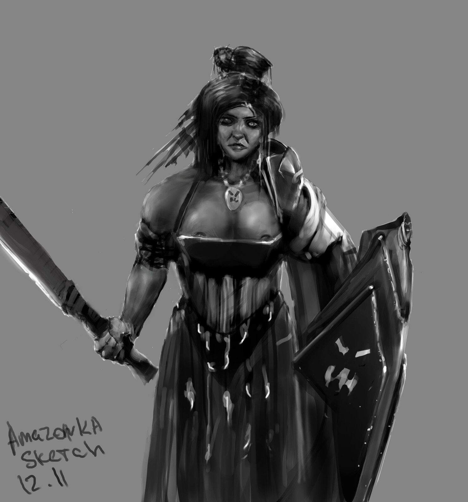 Ivan Arion - Amazonka sketch 12.11.2020
