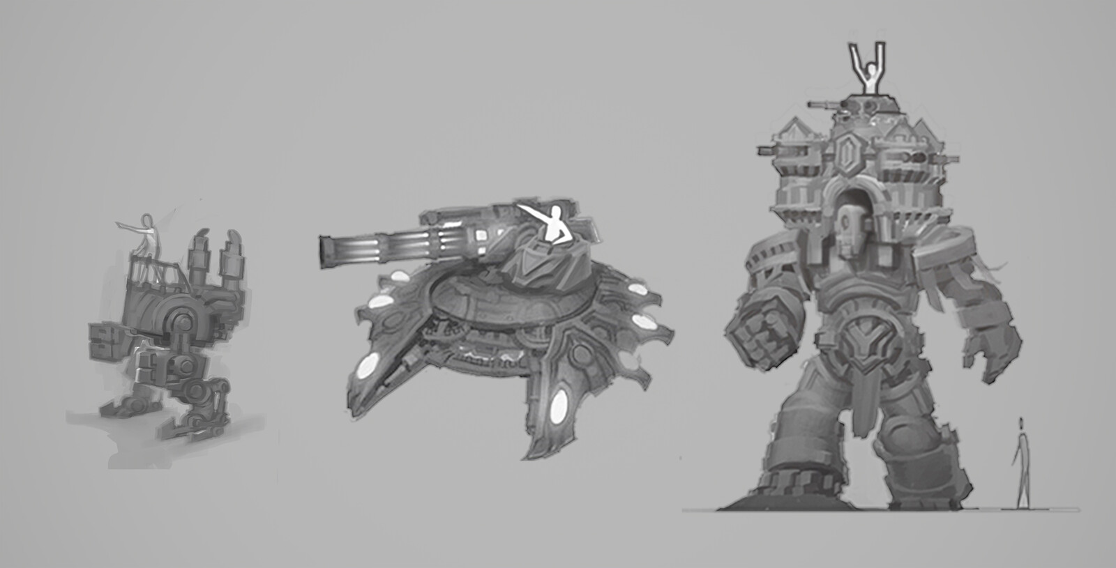 Another version of the combat vehicle (left) and the legendary version (right).