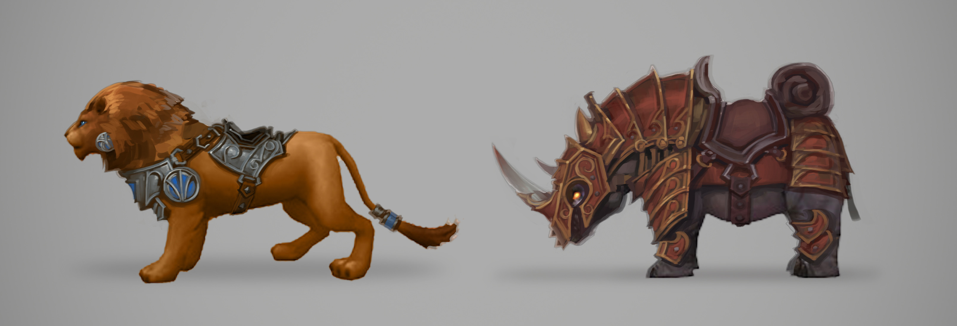 Animals in armor already existing in the game.