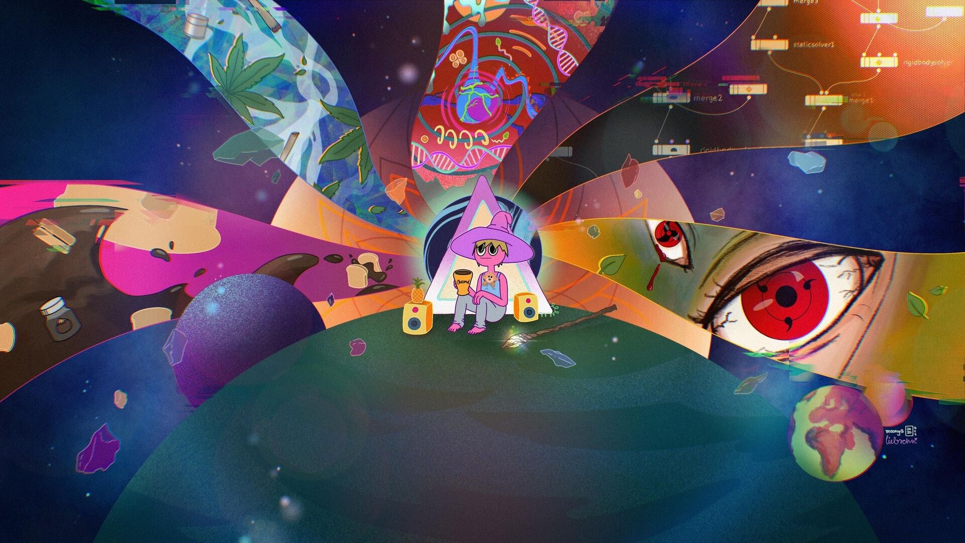 The midnight gospel hot sale wallpaper