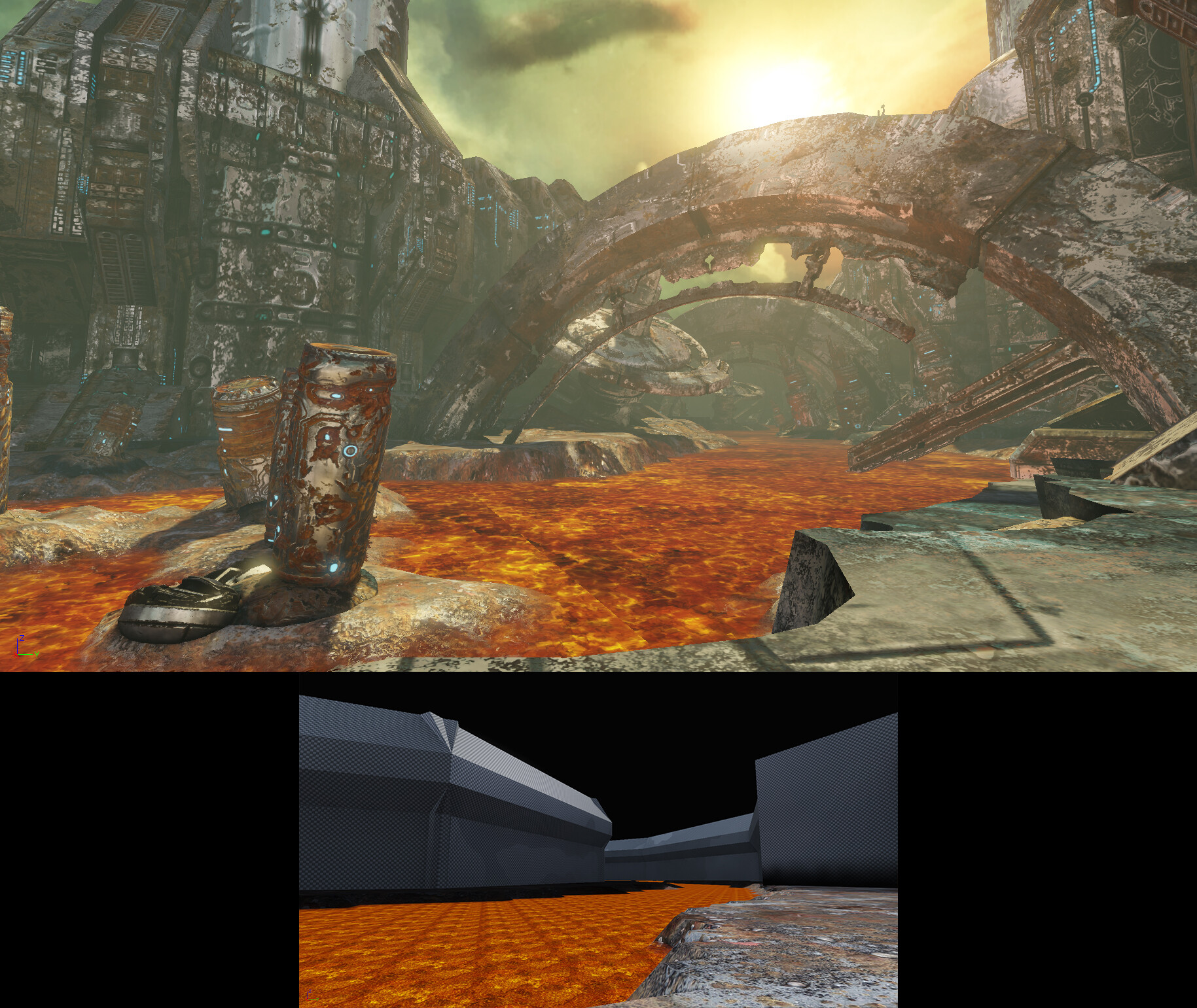 Andrew Cormier Environment Art Rust Sea Canyon