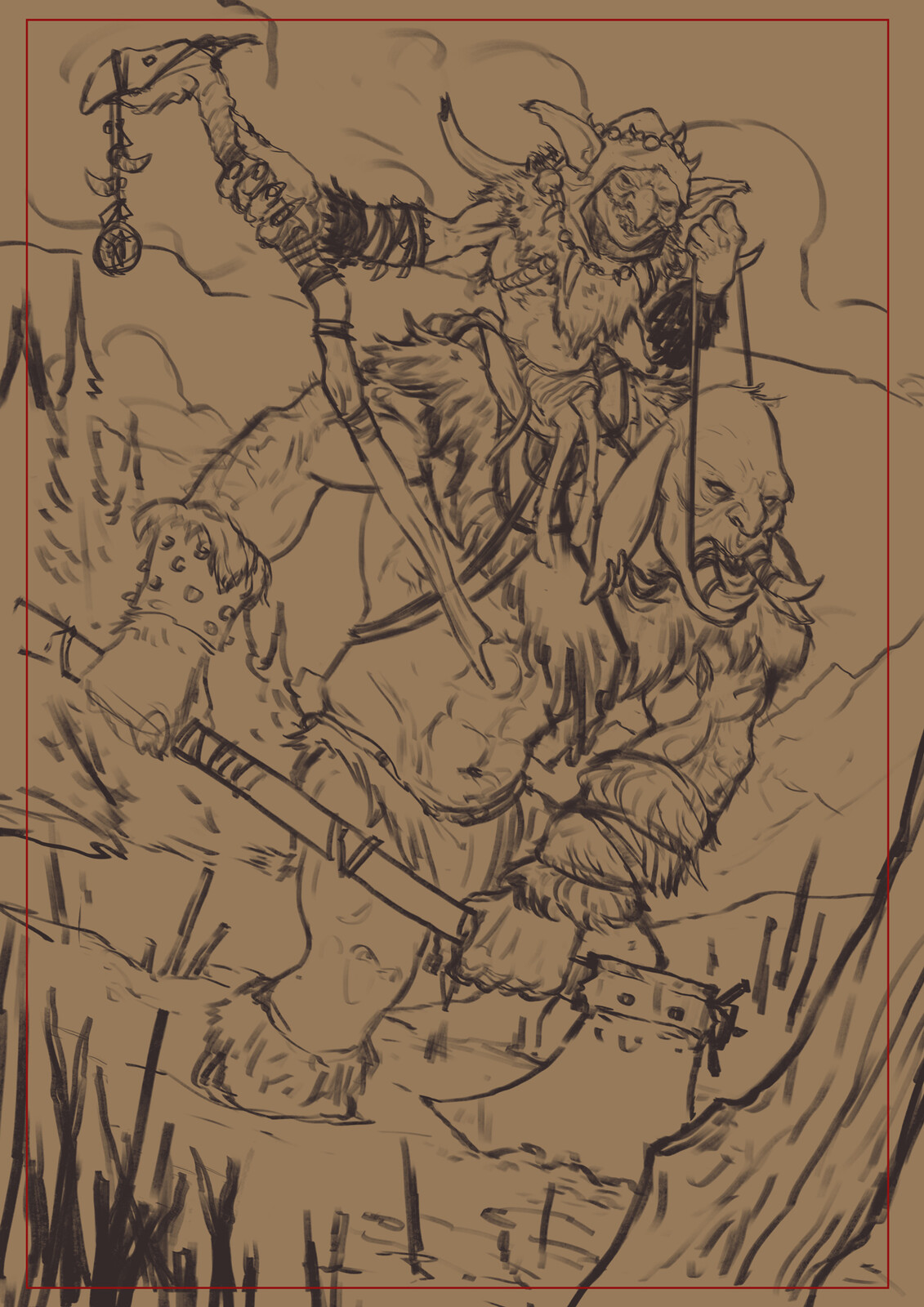 Rough lineart