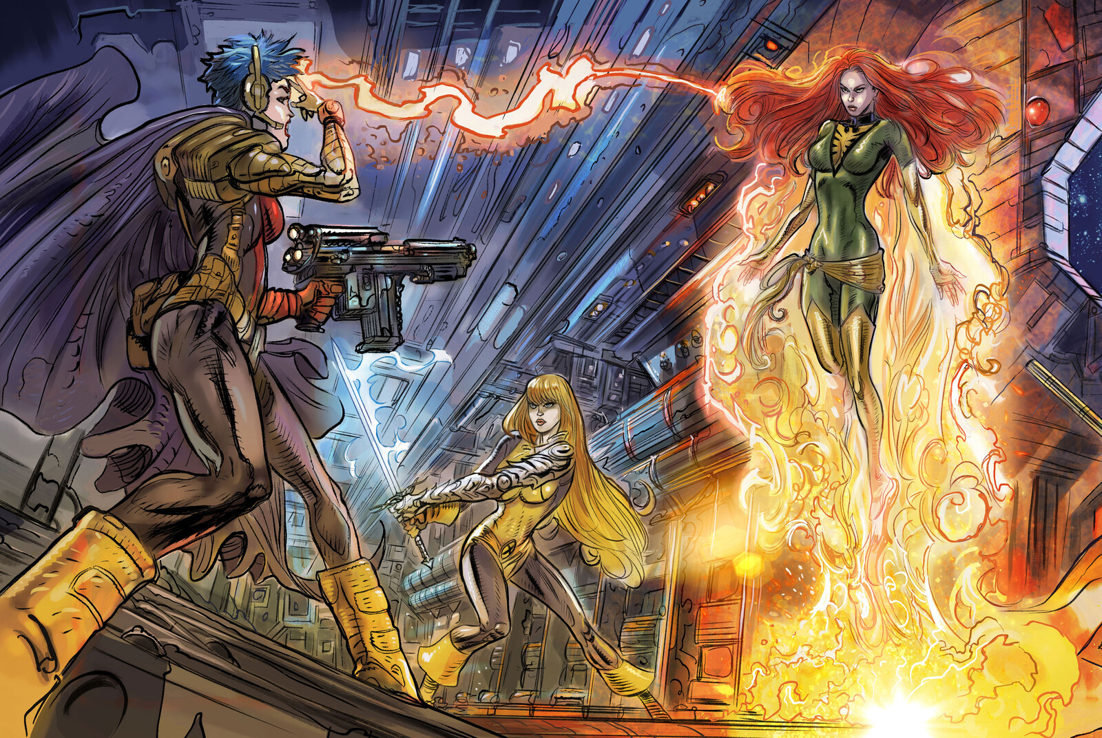 X-Men - Mutant Insurrection: Magneto Showdown (4 panels)