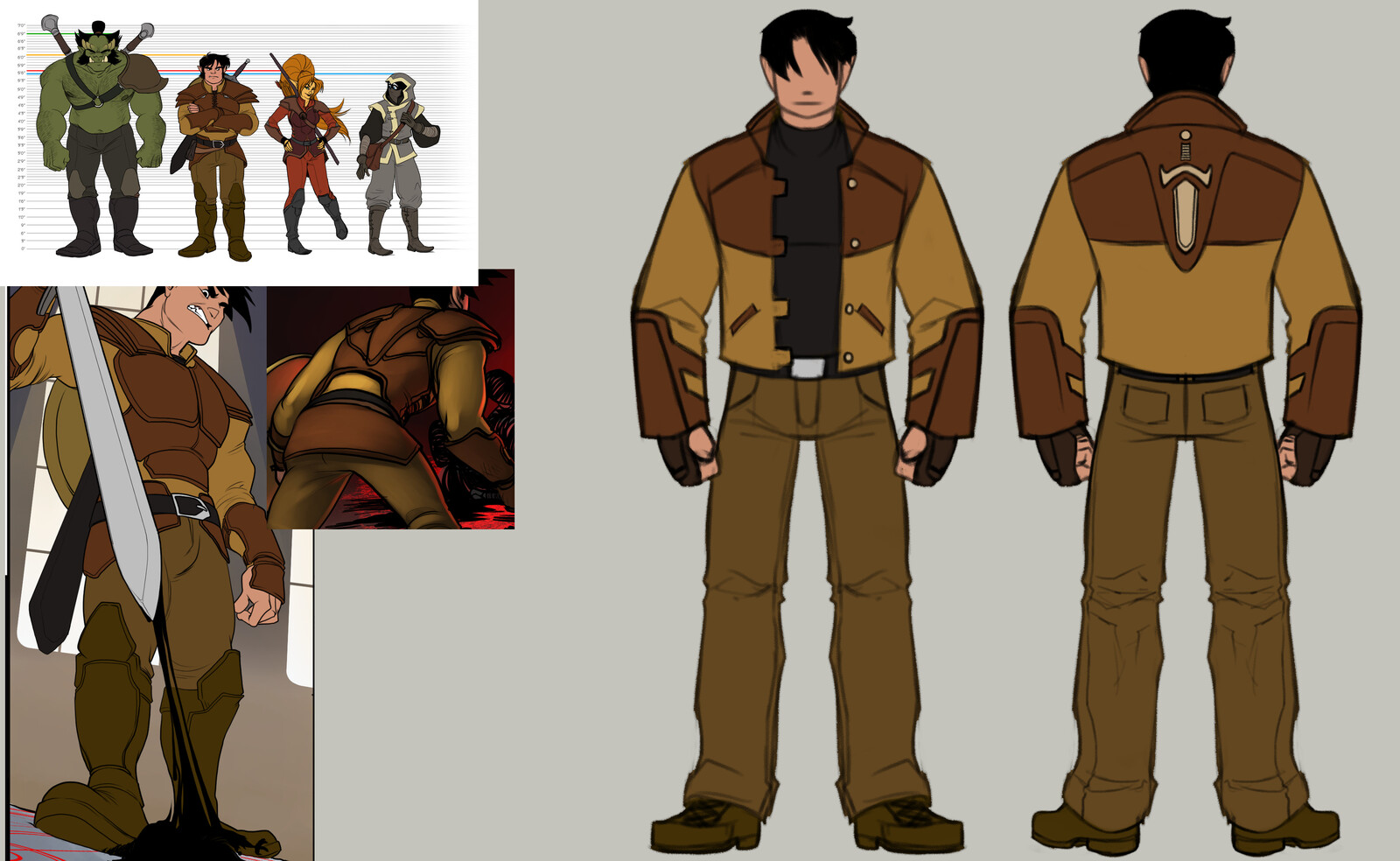 Brent's clothes and armor "modernized"