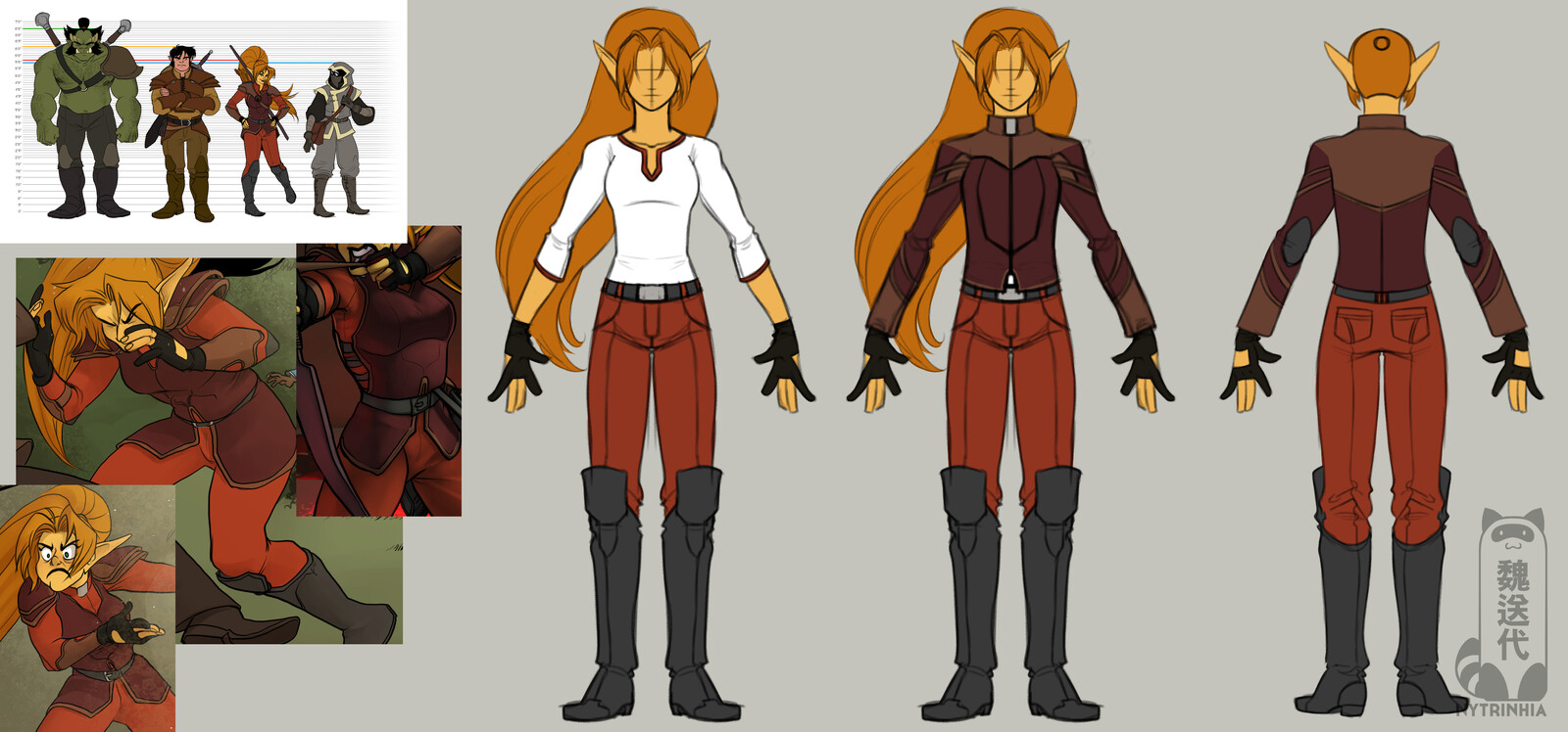 Lyra's clothes and armor "modernized"