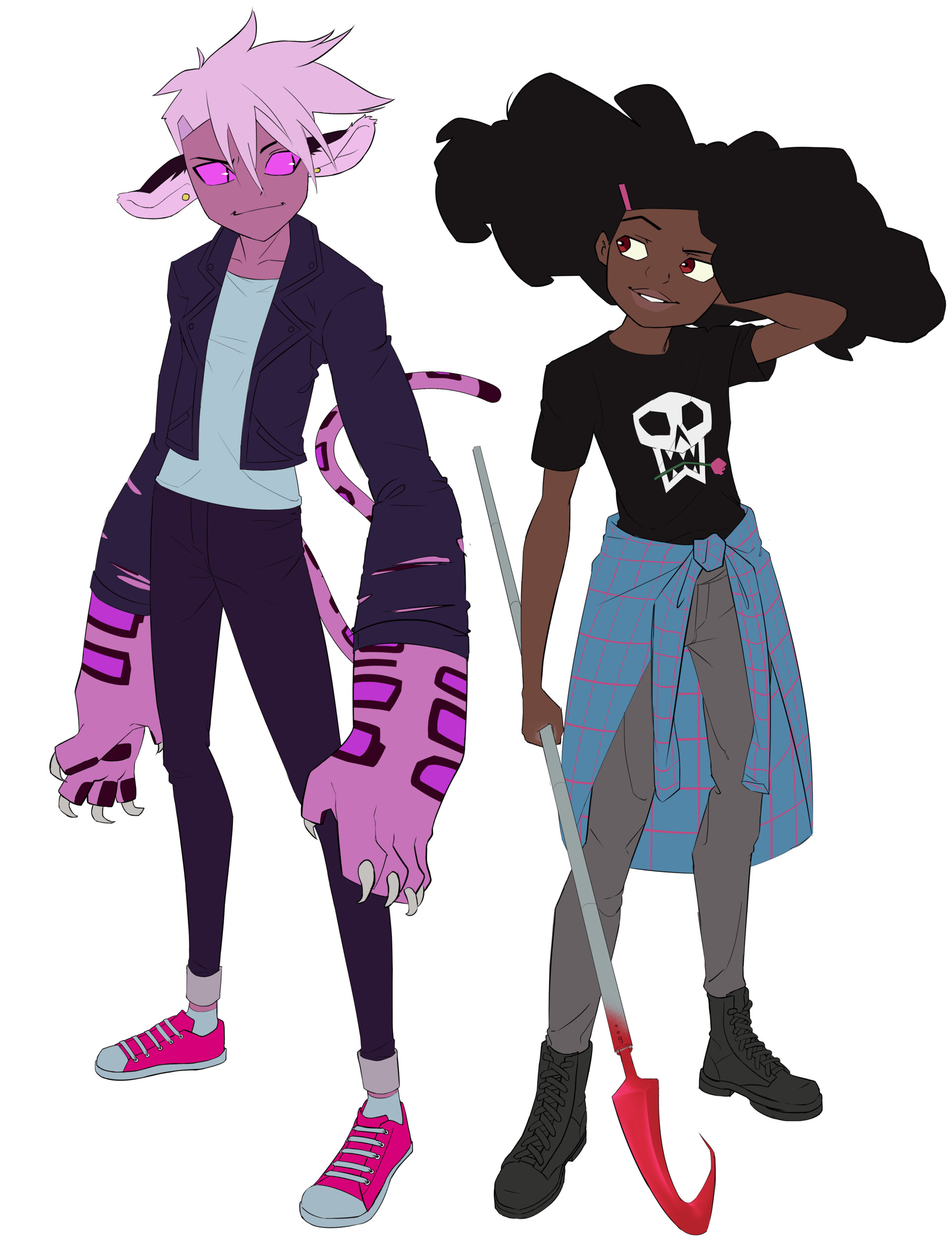 SuDoesSu - Kipo and Wolf time-skip Fanart