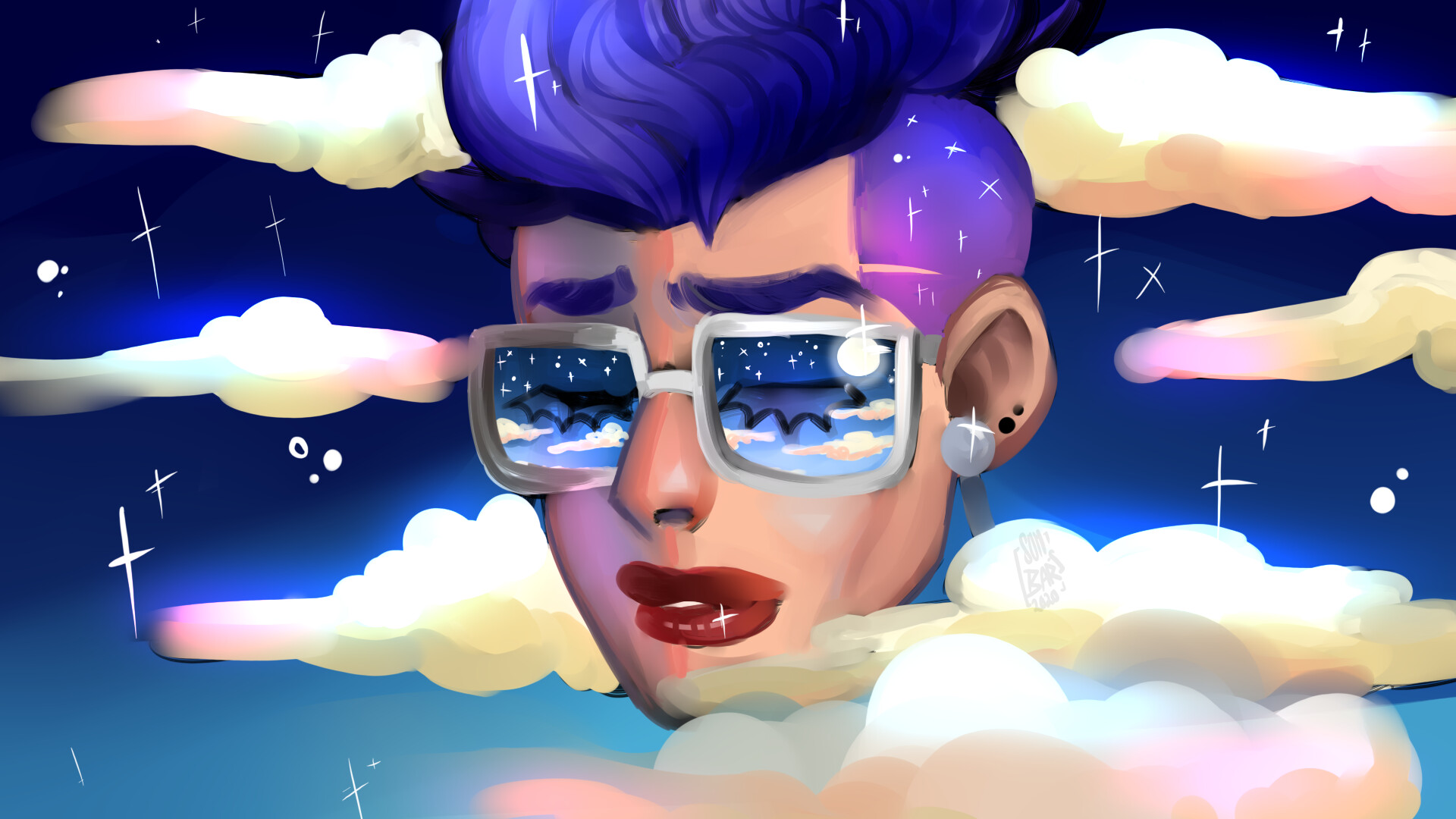 ArtStation Head In the clouds