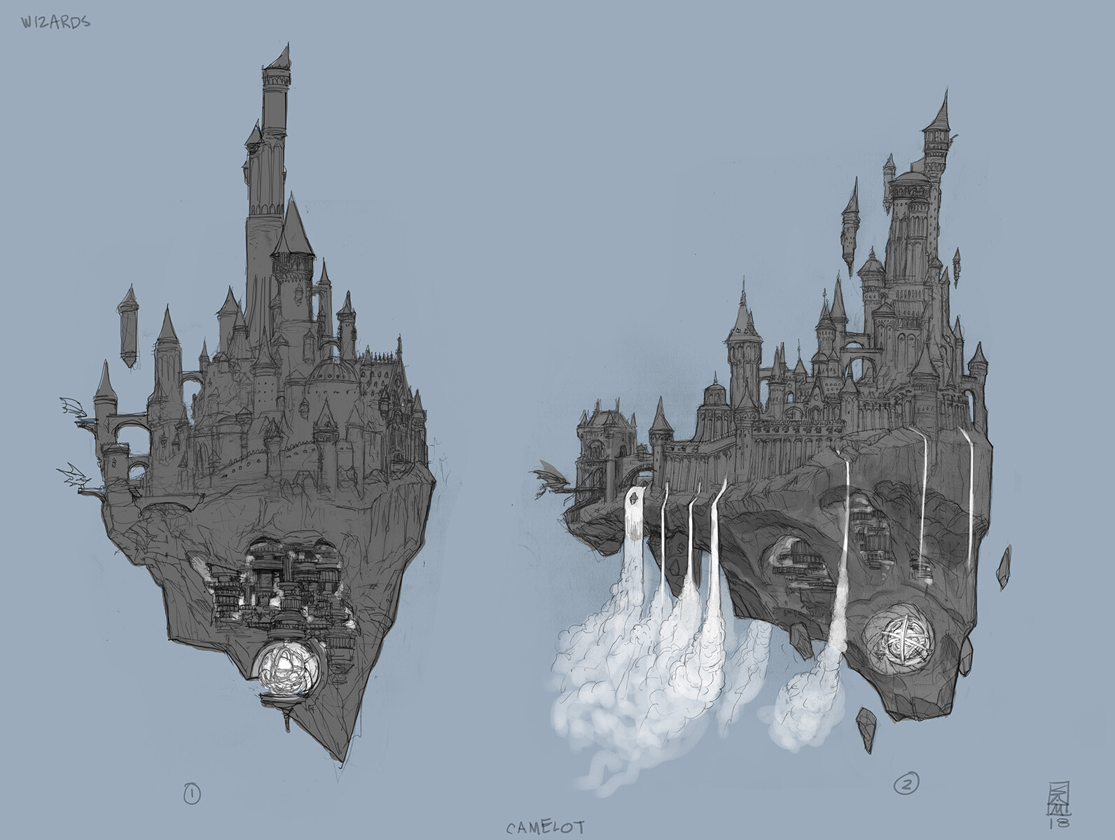 Sketches for "Camelot"
