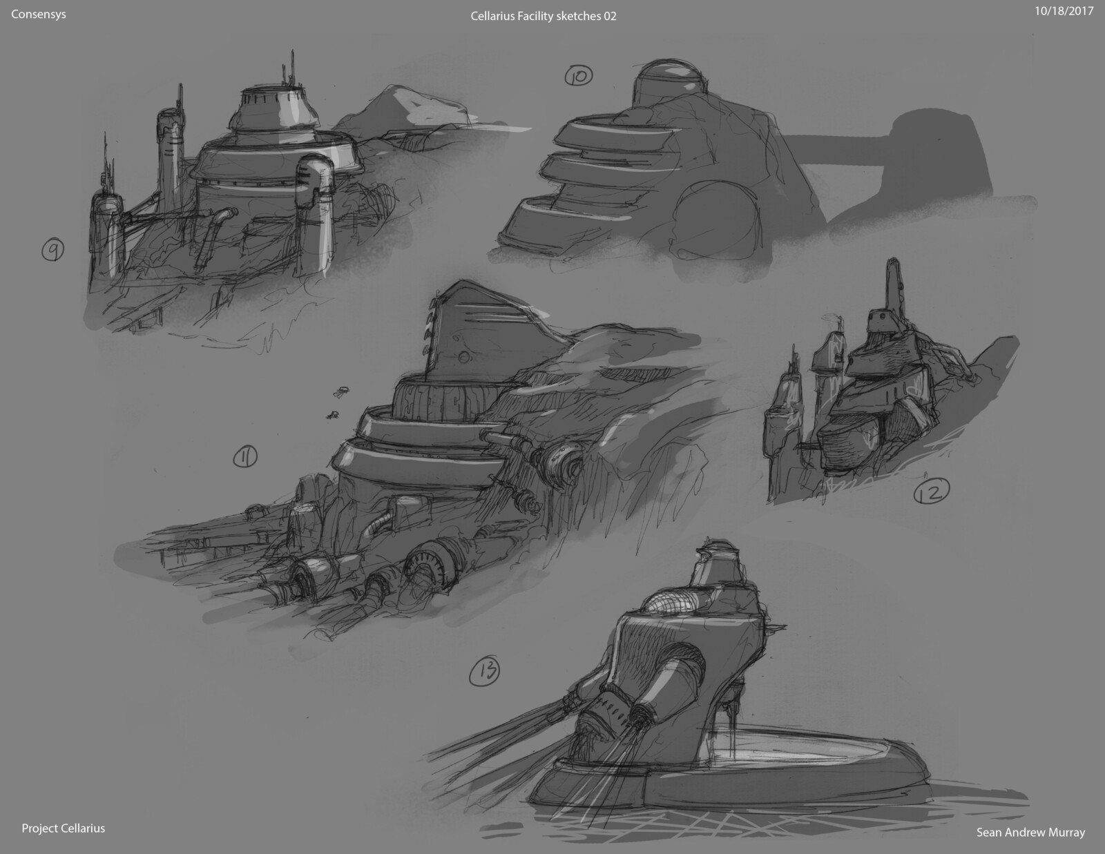 Early sketches for Cellarius