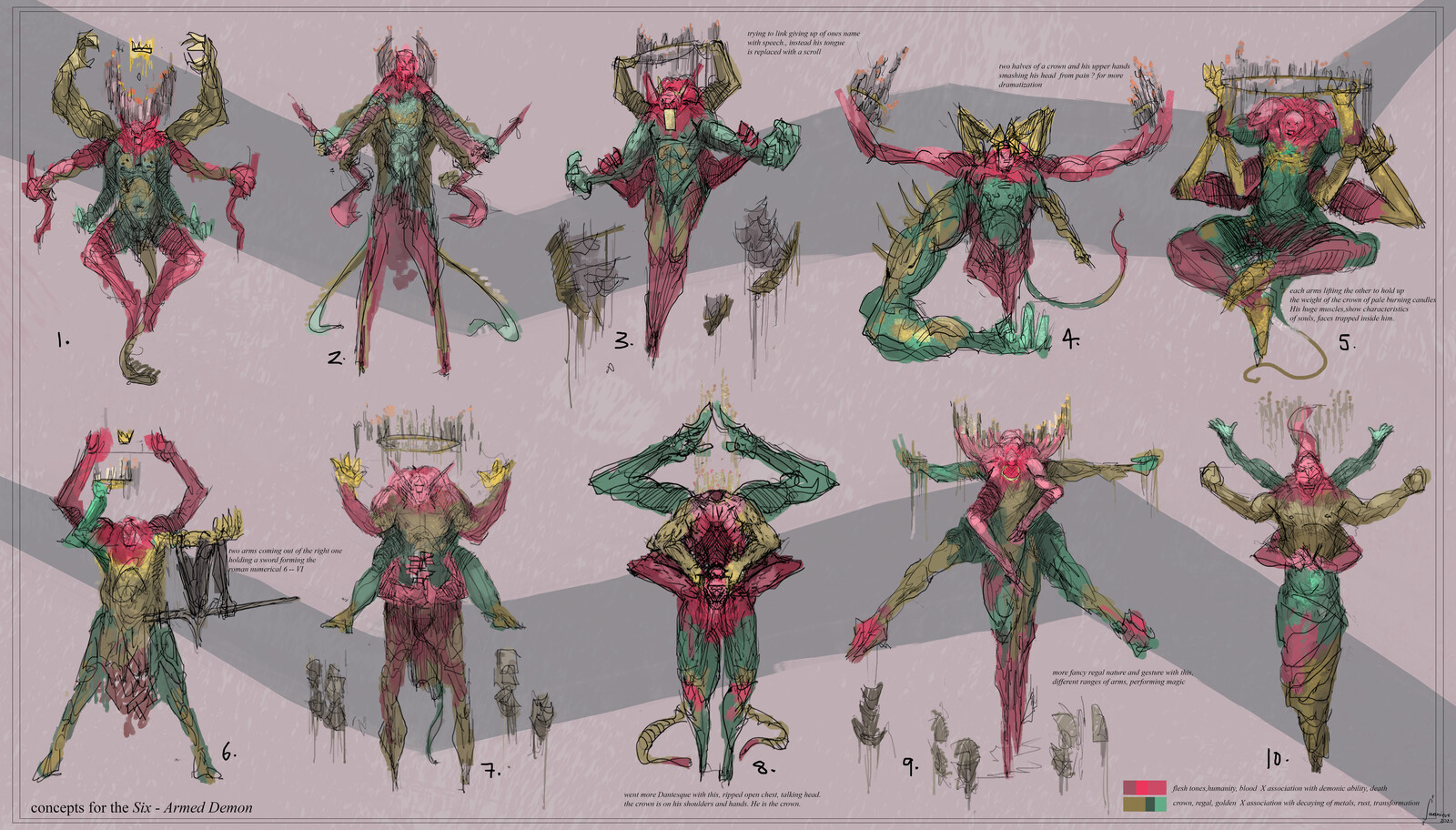 character concepts. Number 8 was a particularly interesting choice wrt to shape and story to mix with elements of others.