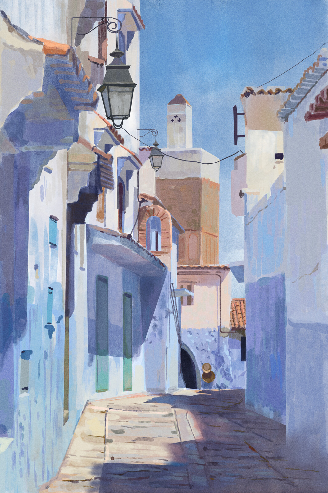 More north African Plein air!! Morocco to be more precise. Photo ref used
