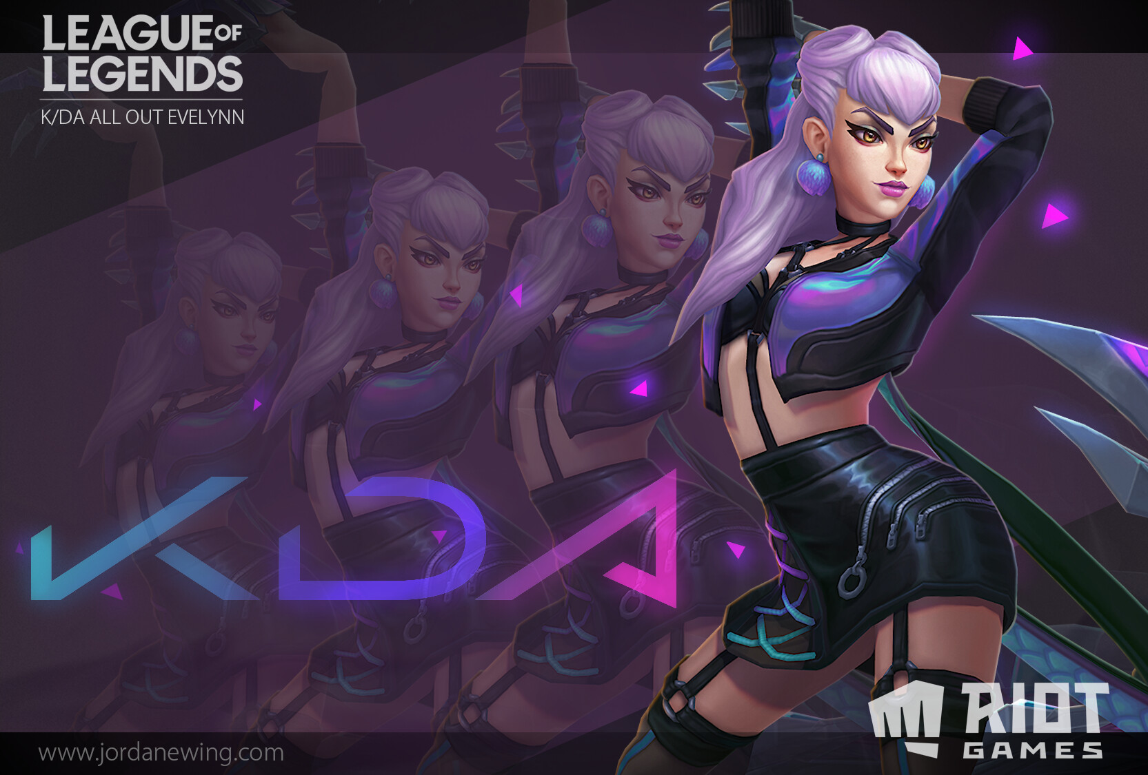 Artstation K Da All Out Evelynn Jordan Ewing