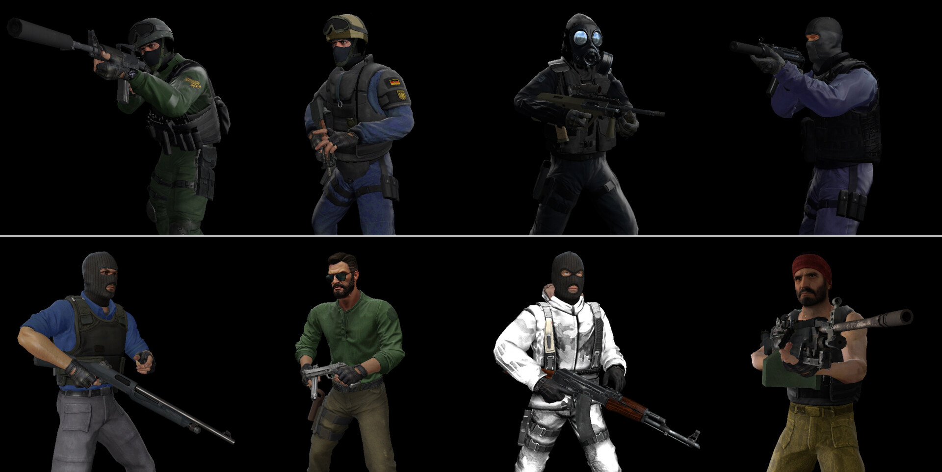 Counter Strike Global Offensive Terrorist Models