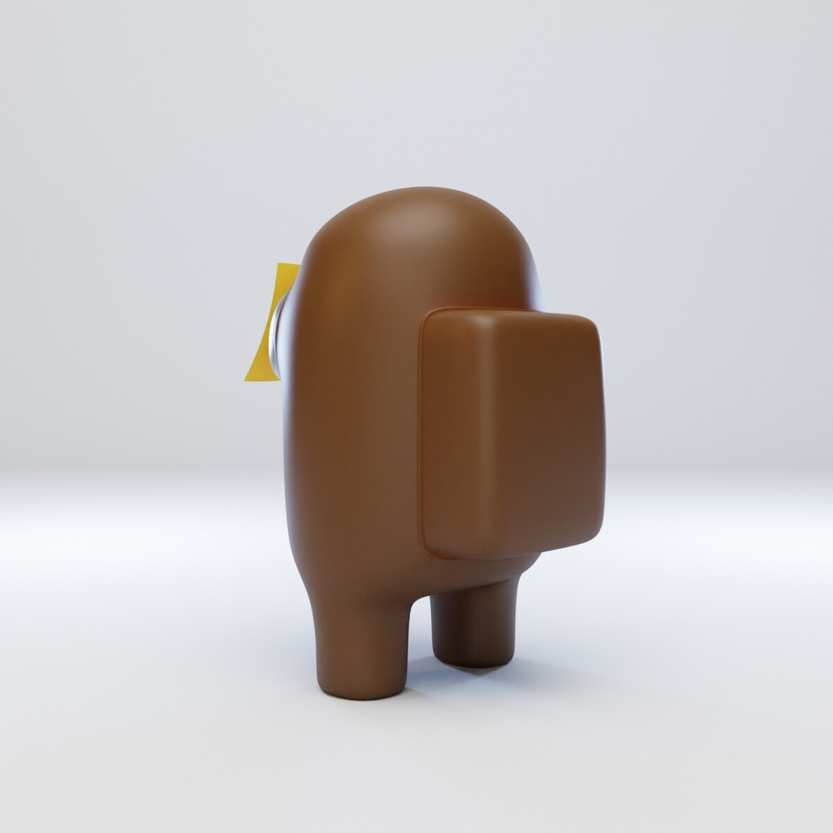 Cagatay Cetin Among Us Dum Sticky Note Character 3D Model