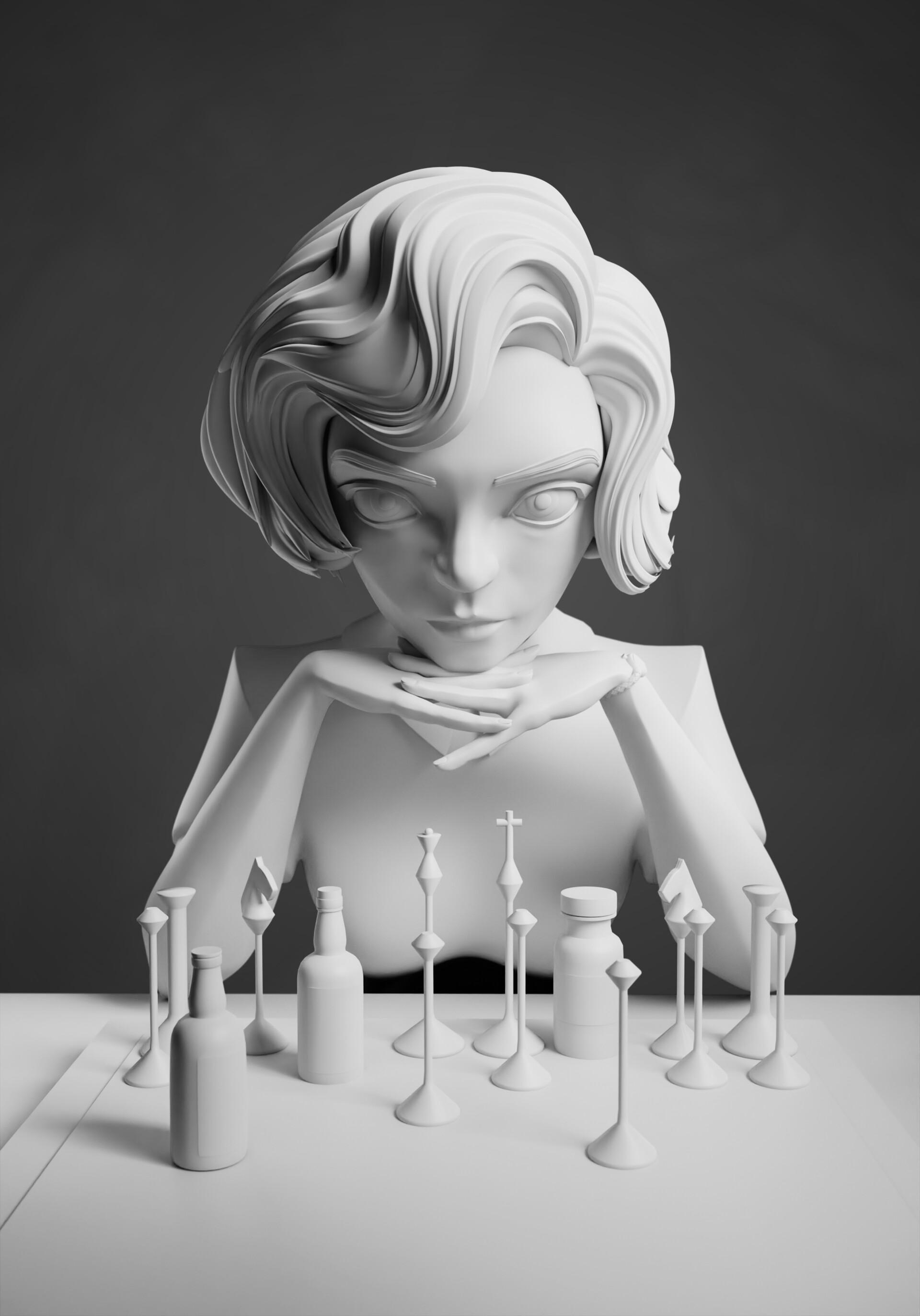 Maxon ZBrush on X: The Queen's Gambit - “My fanart of Elizabeth Harmon  from The Queen's Gambit I did during the weekend. I don't often make fanart  of TV shows, but this
