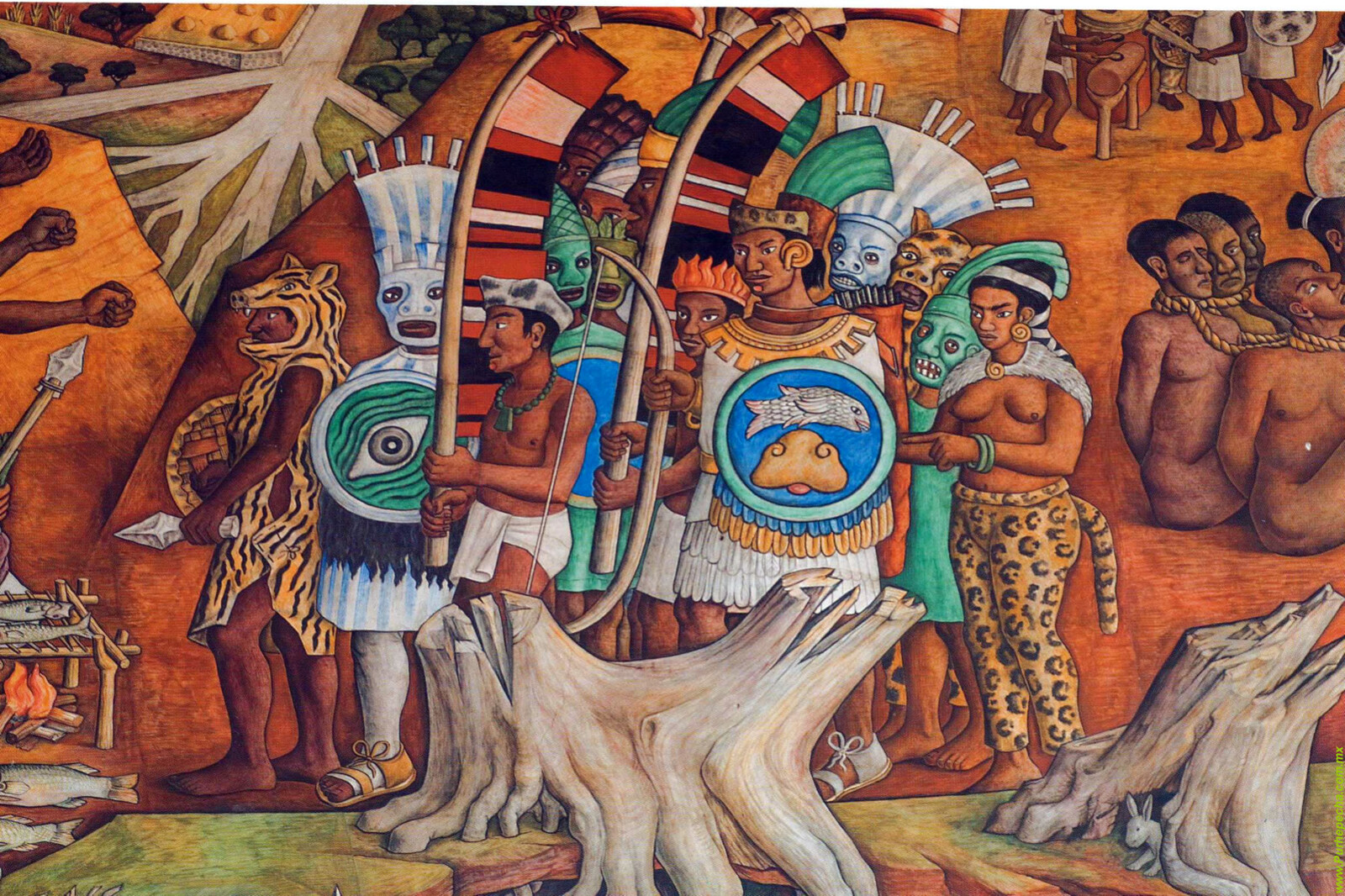 Juan O´gorman original work, located at the Patzcuaro Main Library. 