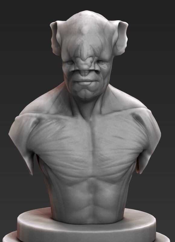 pluralsight creating a prehistoric bust in zbrush and paintshop