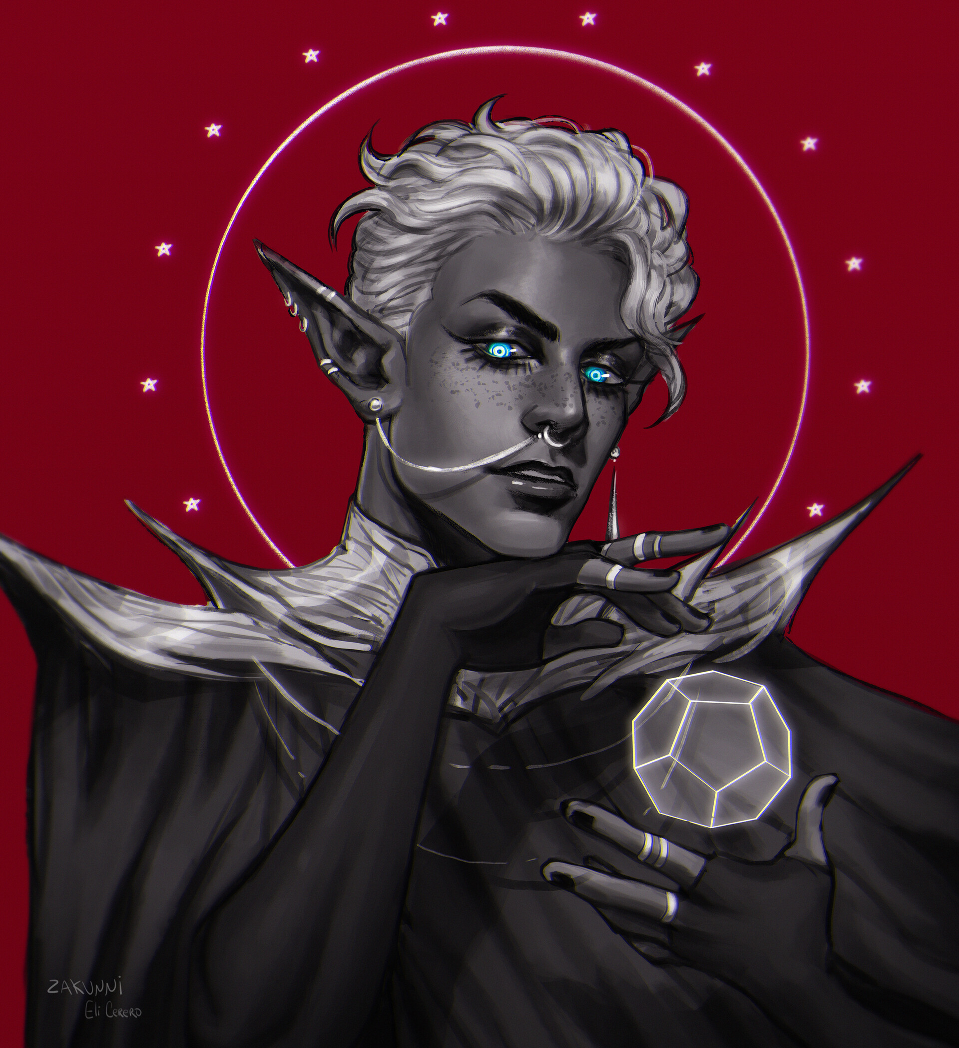 wallpapers Essek Thelyss Eye Color artstation the shadowhand eli cerero