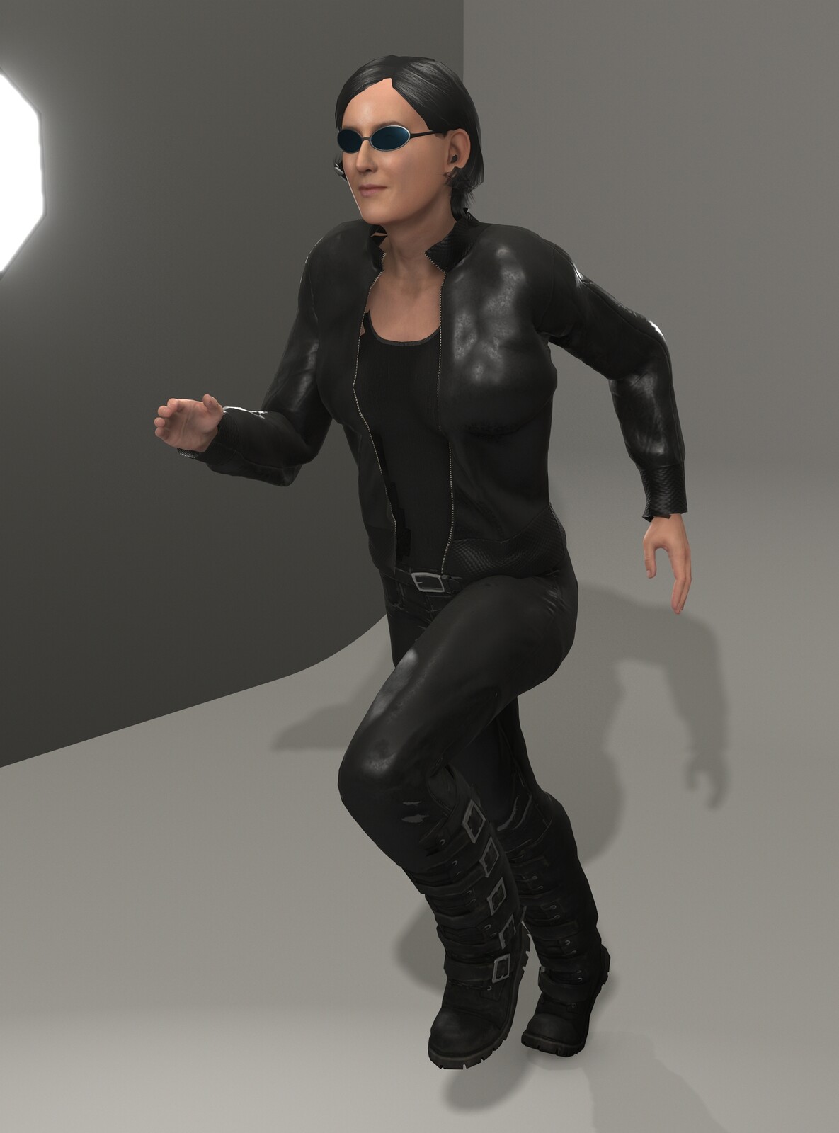 Trinity (Carrie-Anne Moss) 3D Render 17