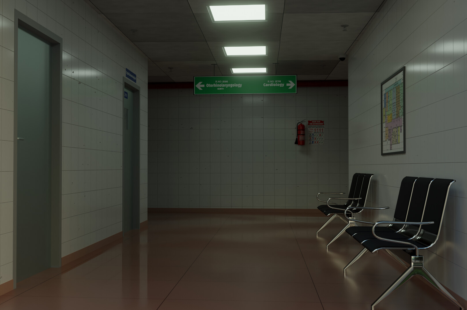ArtStation - 3D hospital interior