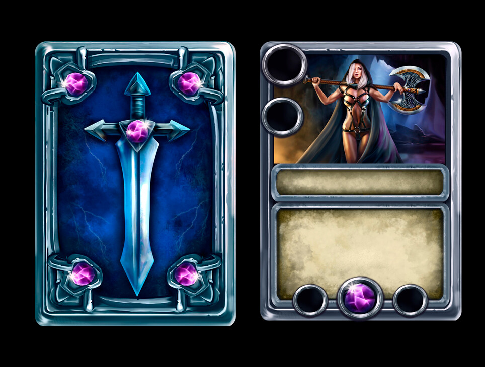 Kate Draconi Different TCG Card Templates