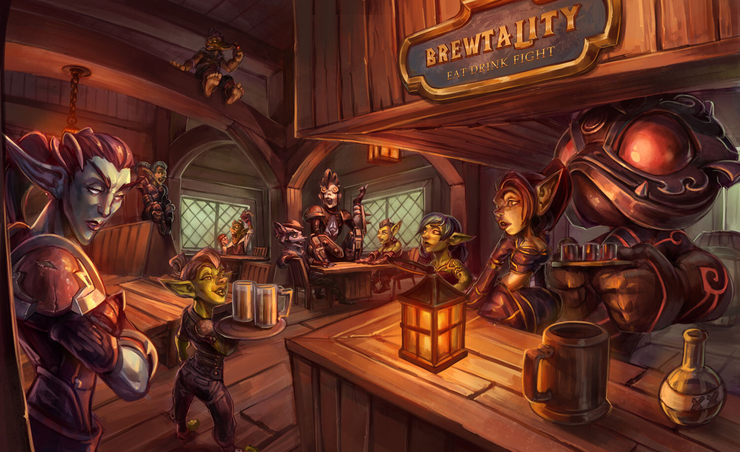 Howell WoW Tavern scene