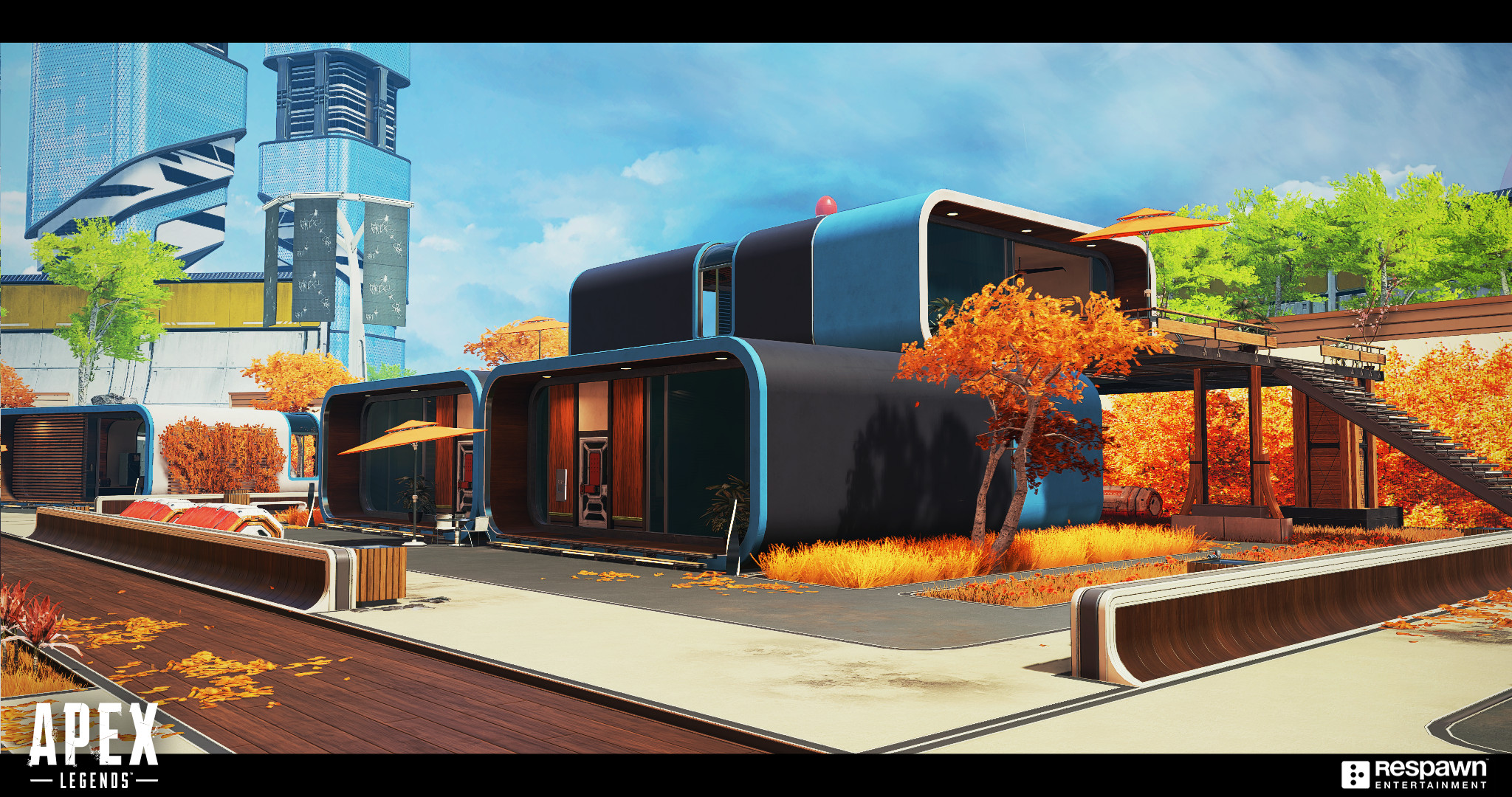 Artstation Apex Legends Olympus Autumn Estates Richard Rude