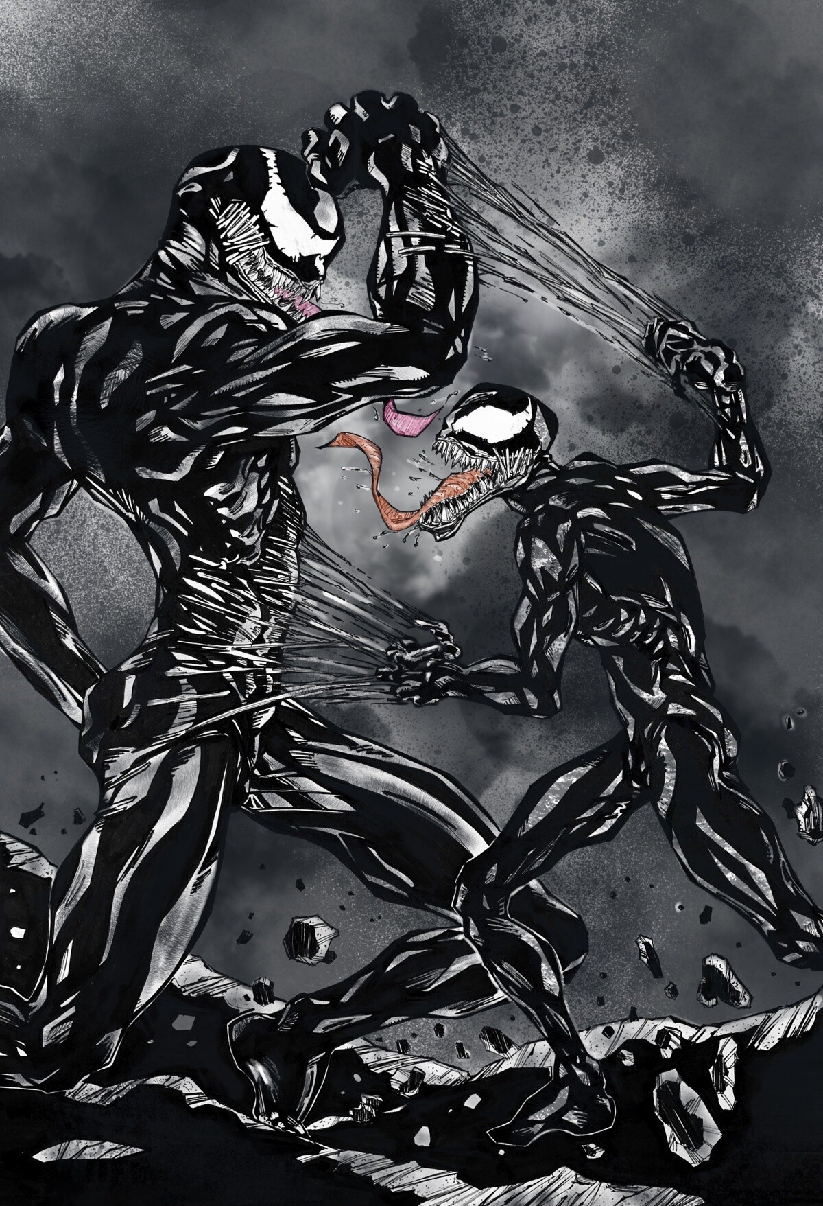 Venom illustration, fabrizio pacitti 