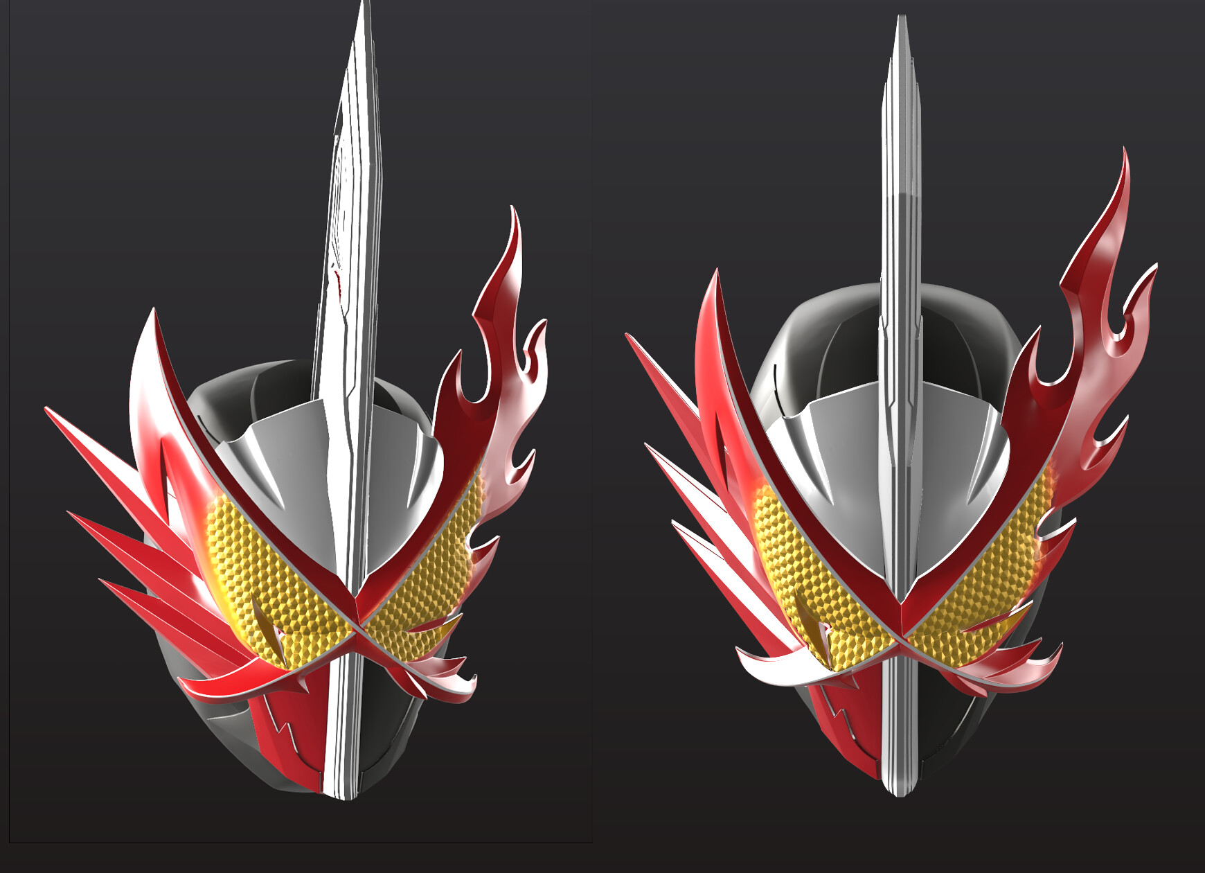 Artstation Kamen Rider Saber Series 聖刃 Helmet Model Loong Nick