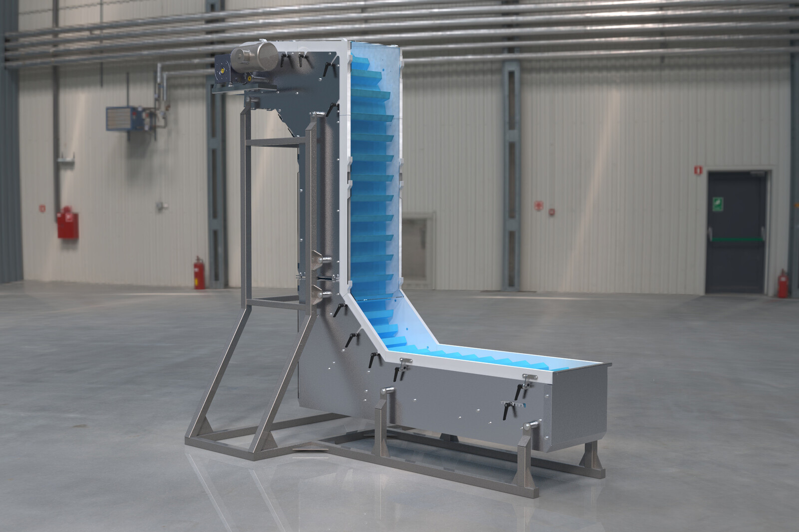 industrial design bucket conveyor