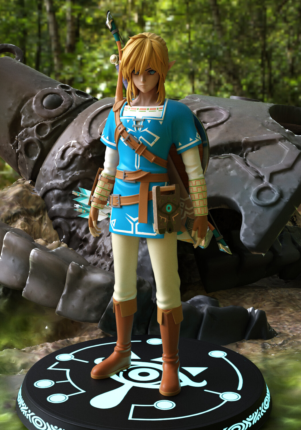 ArtStation - Breath of the Wild Link and Zelda Plush Doll