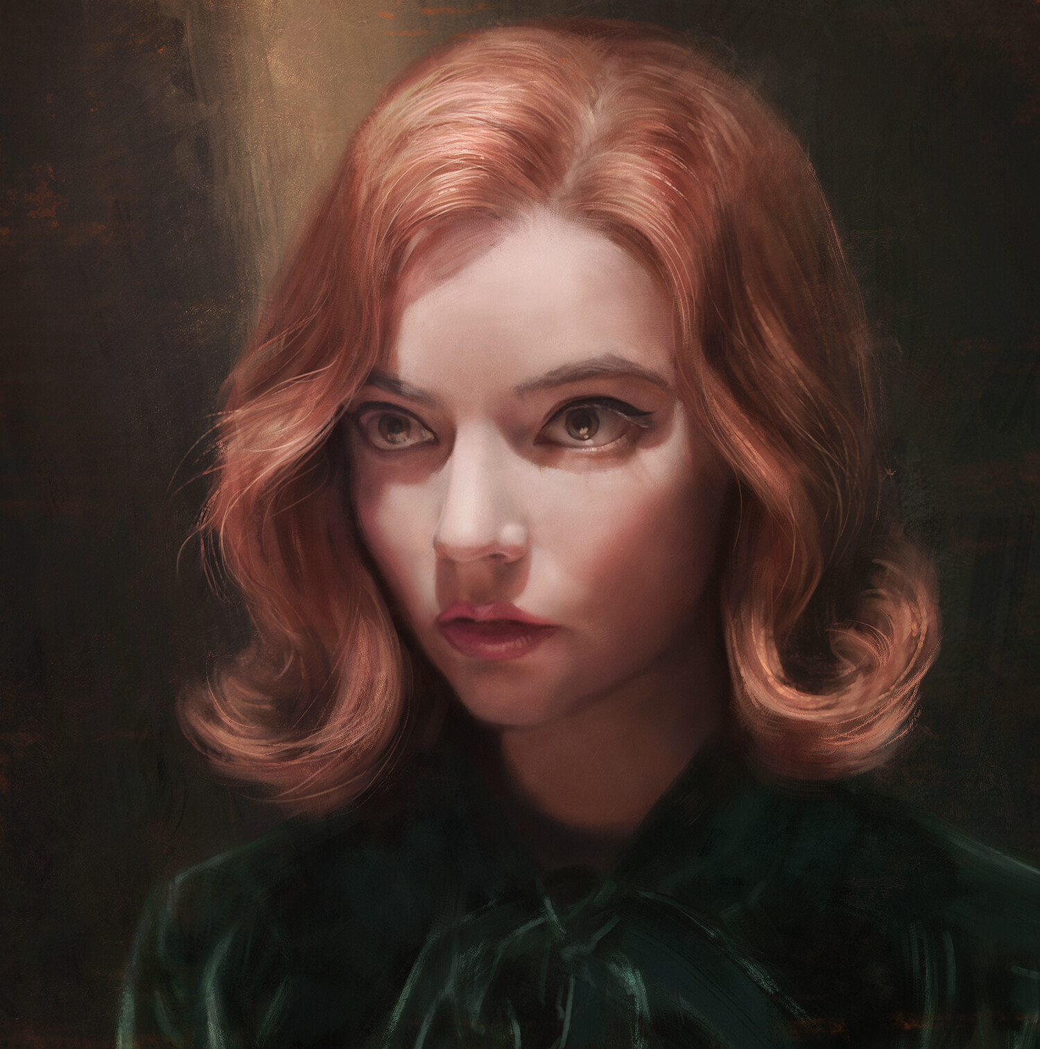 ArtStation - Beth Harmon Portrait