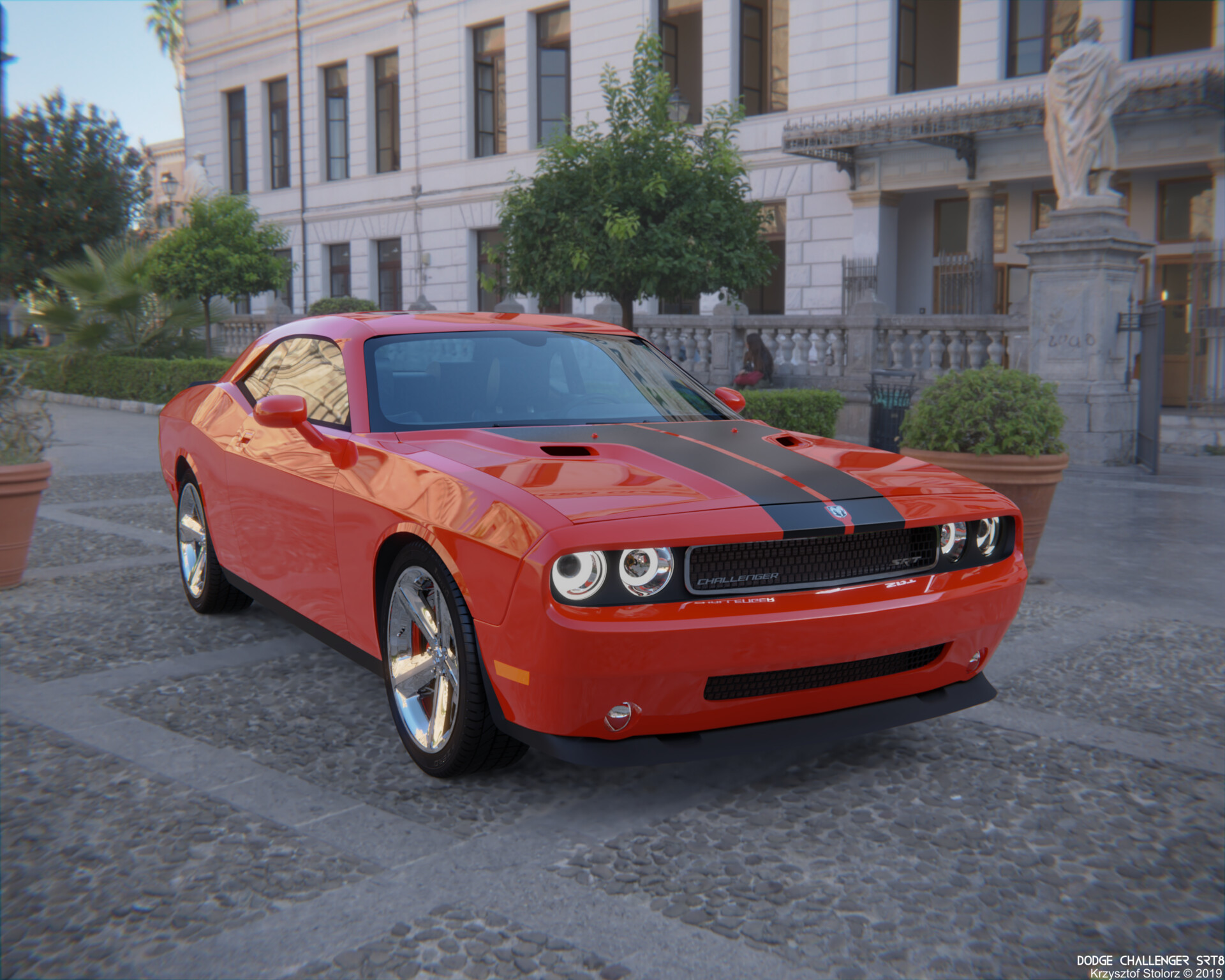 ArtStation - 2007 Dodge Challenger SRT8