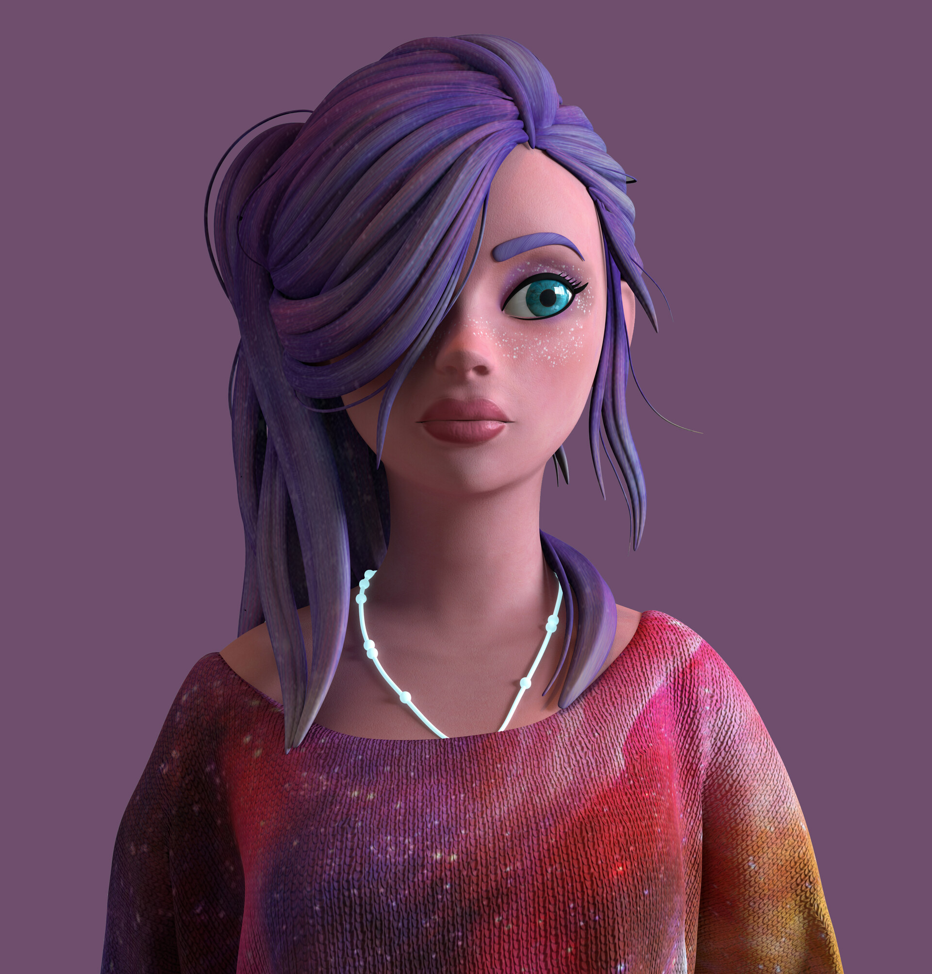 ArtStation - Galaxy girl 2.0