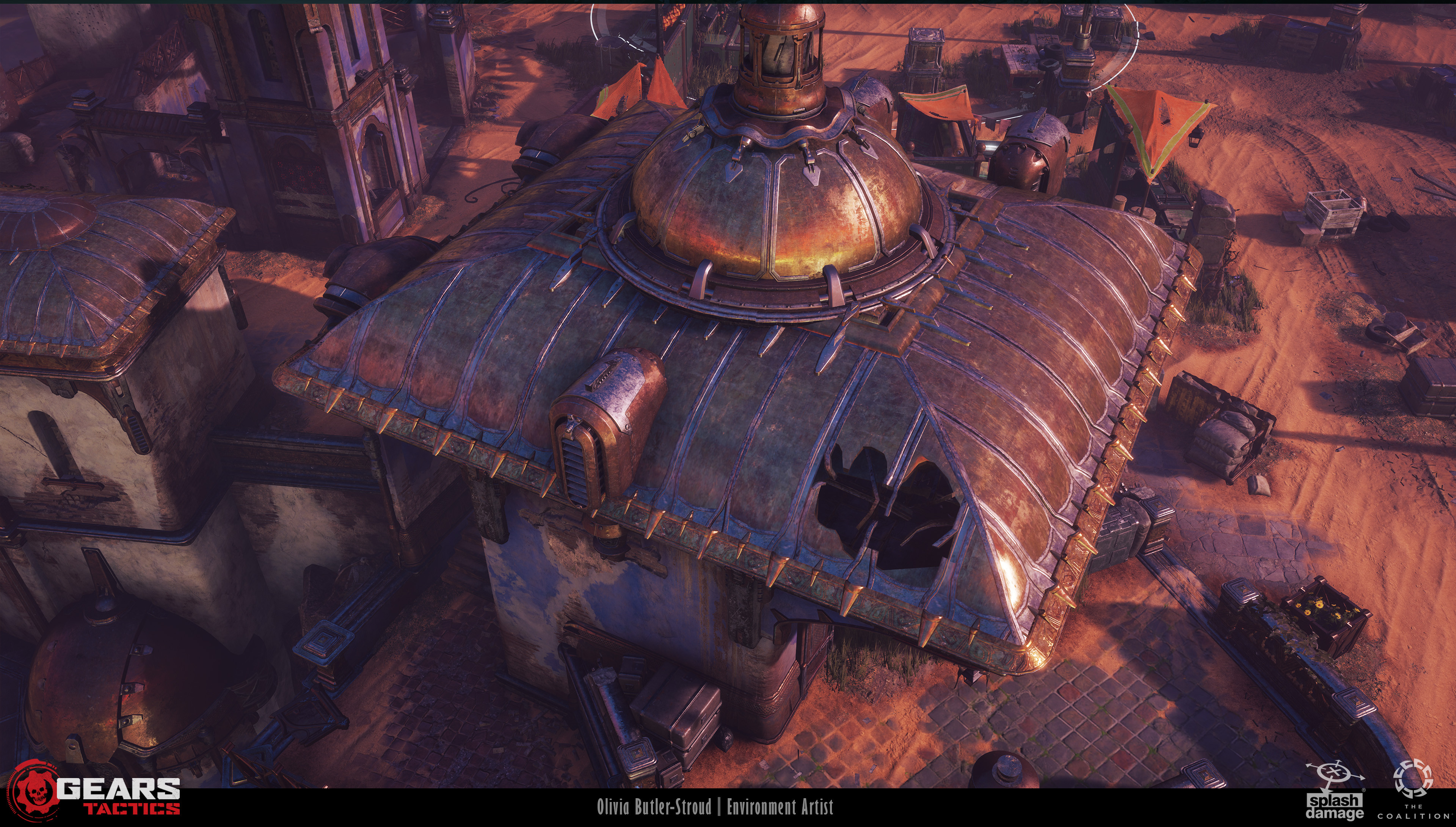 I worked on creating a modular roof set that we could use in Vasgar. I worked with a concept  created by Malte Langheim.