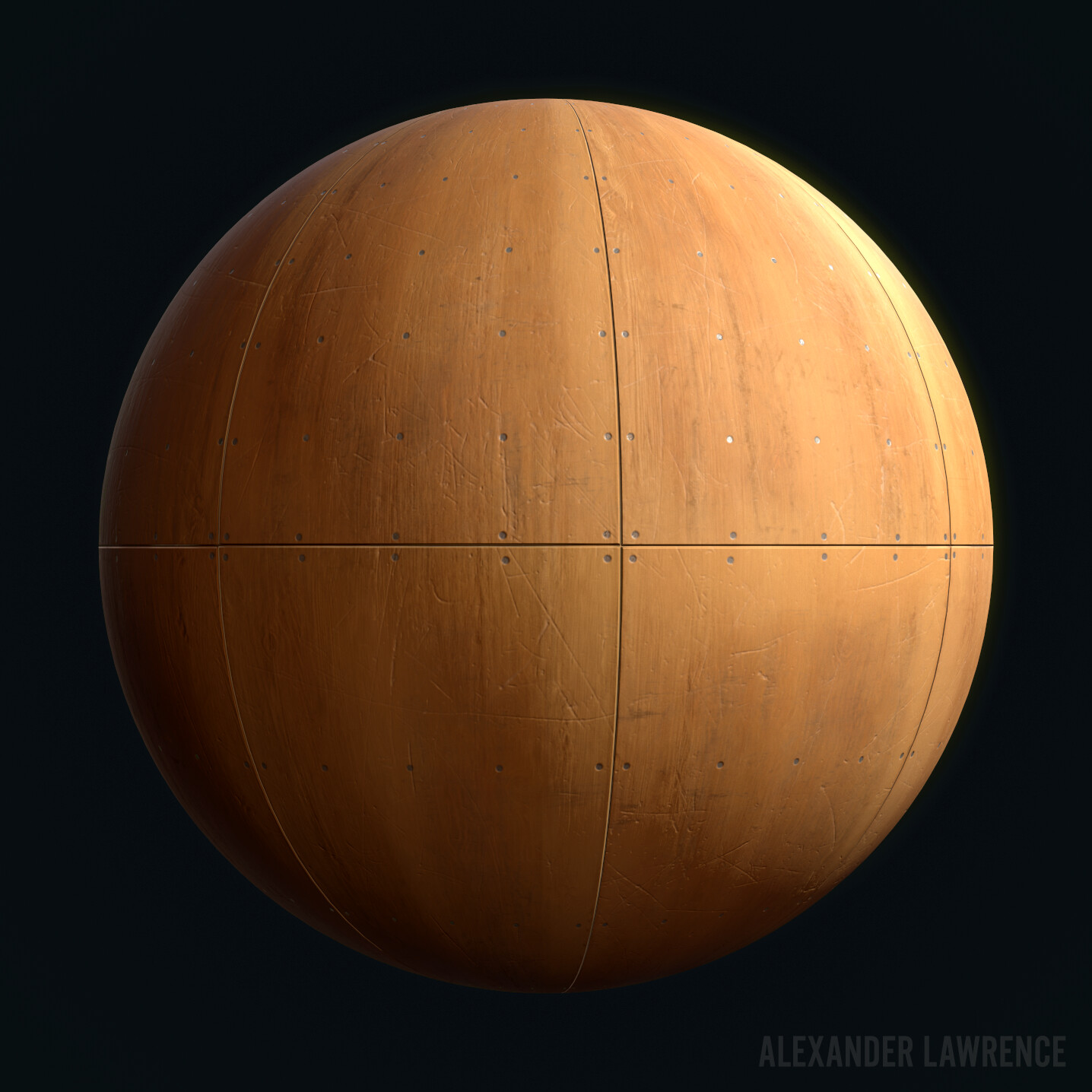 This is one of two bare wood floor materials used on the ramp. Procedurally generated in Substance Designer.