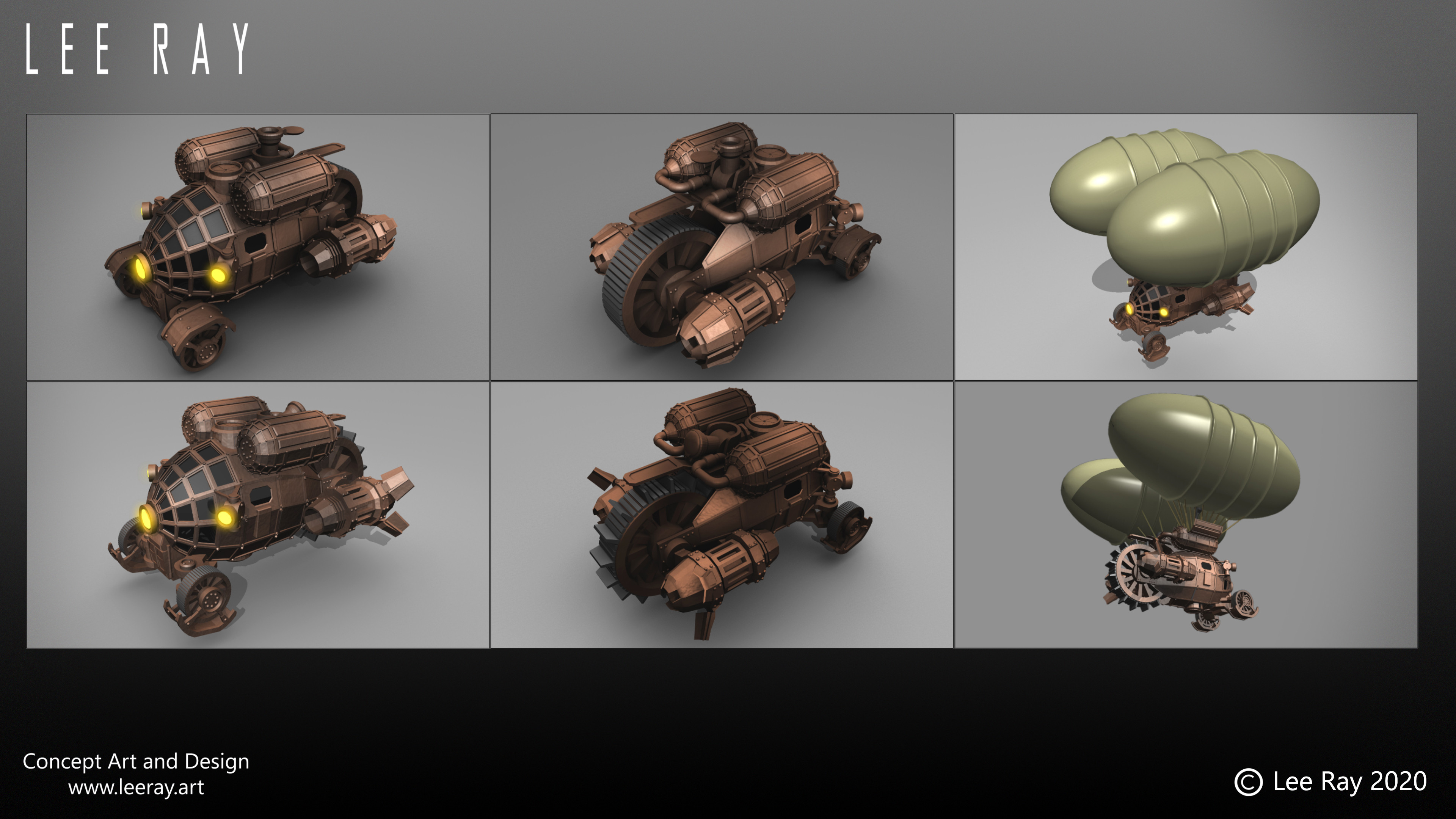 Steampunk Transport - M.L.C.
Developing into "Big Wheel" idea and ideas for re-configuring elements in different modes.