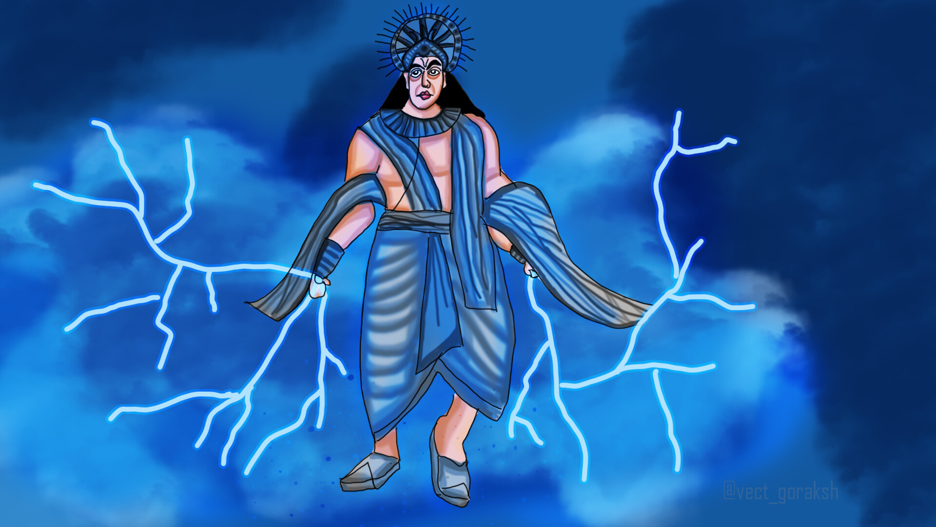 ArtStation - Indra deva the god of thunder
