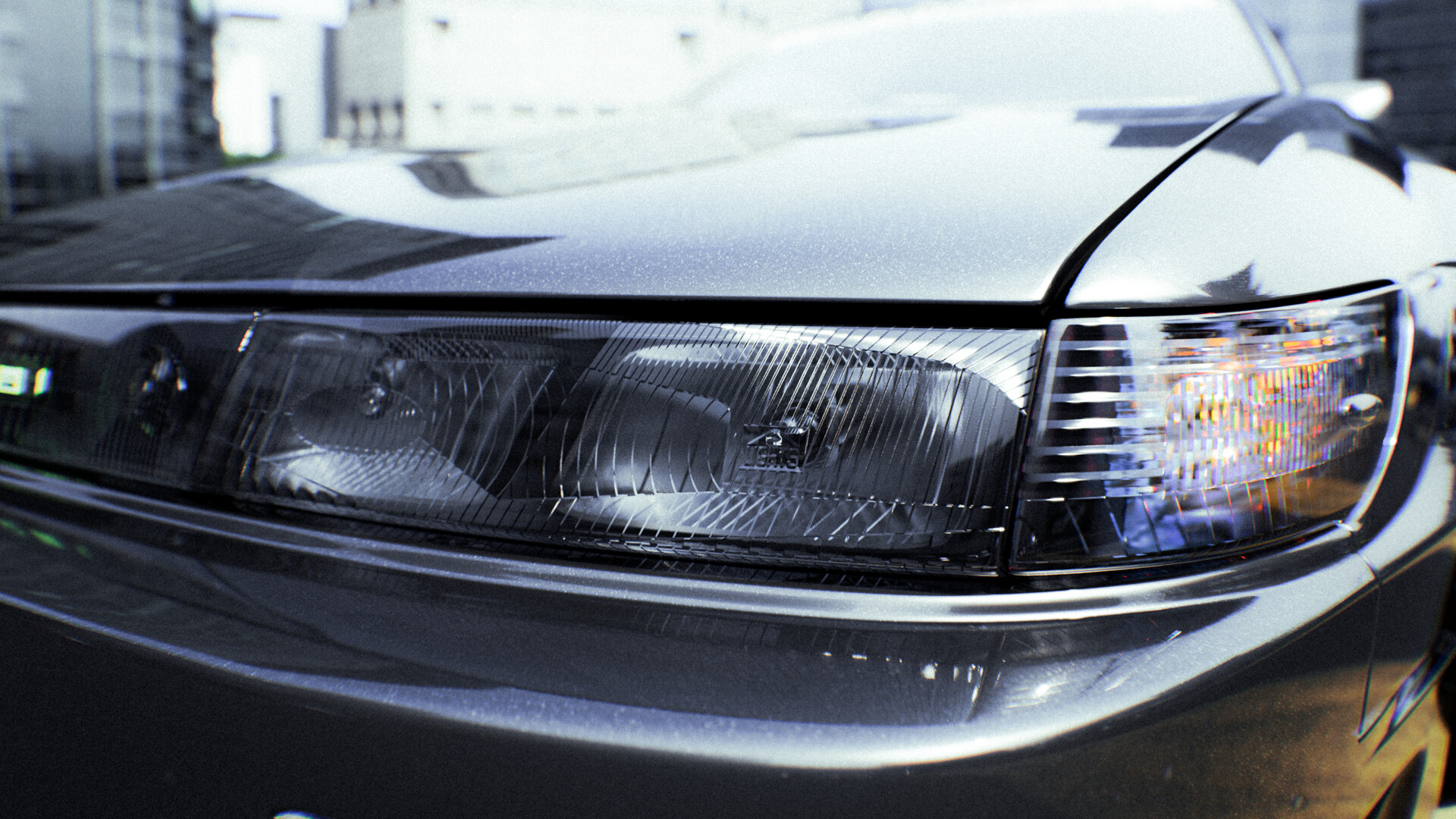 COMP Mirror Black Manual adjust L&R HD For Nissan Silvia S13 
