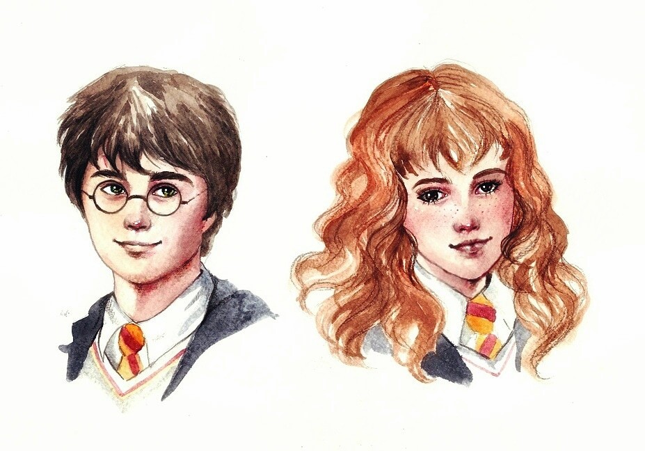 Harry & Hermione.