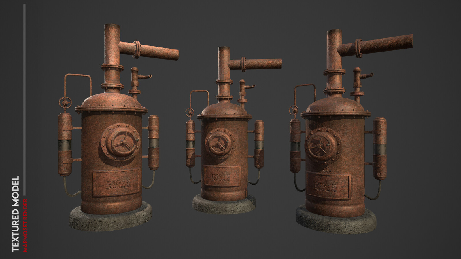 3D Model Render With Texture