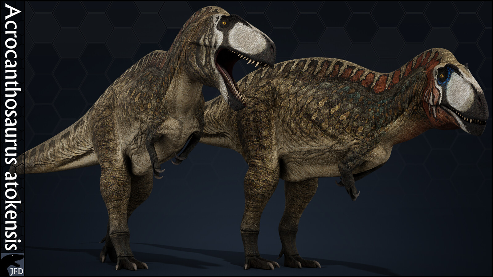 Acrocanthosaurus atokensis main textures.