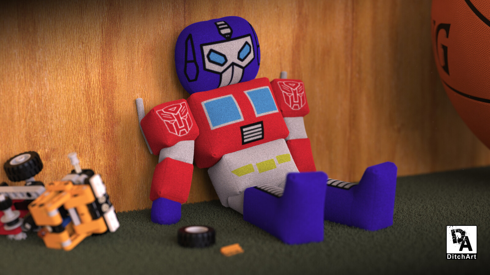Optimus Prime Transformer Plush Toy - Marvelous Designer