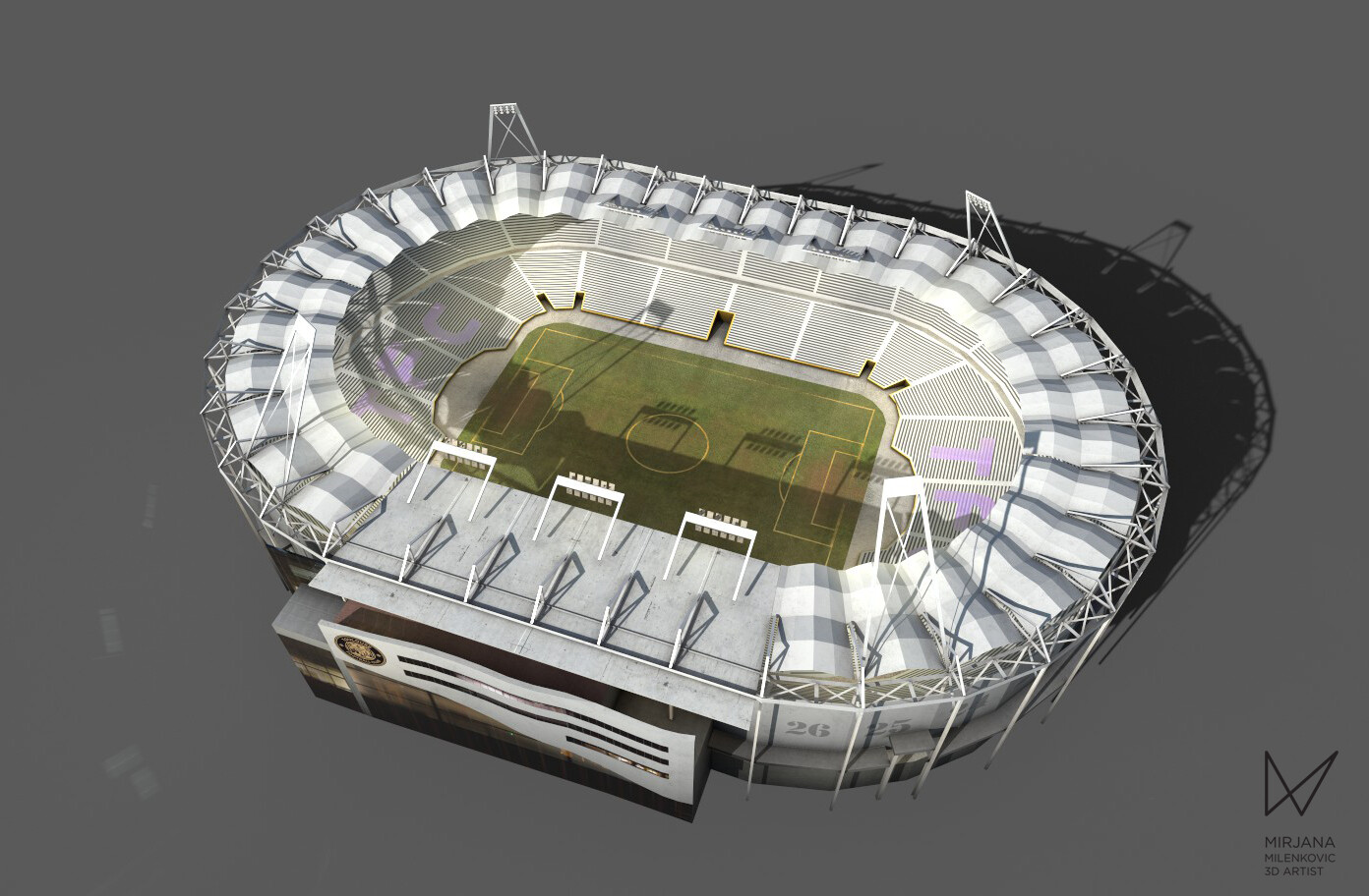 Stadium Municipal de Toulouse 3D model