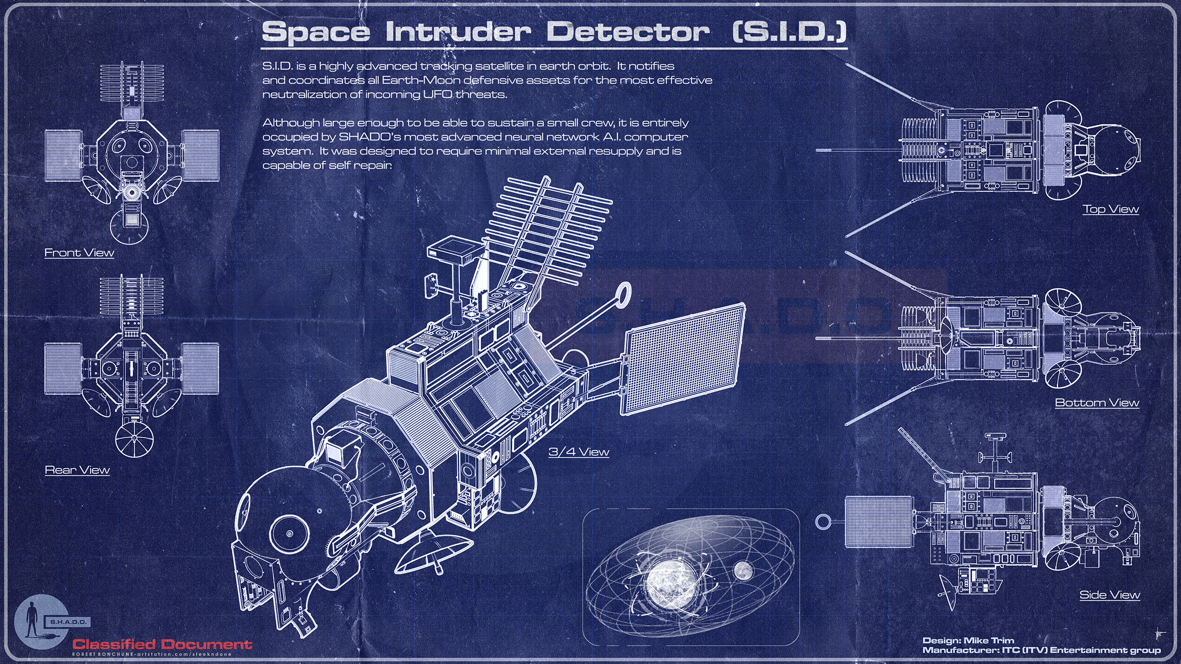 Robert Bonchune - S.I.D. (Space Intruder Detector) from Gerry Anderson's UFO