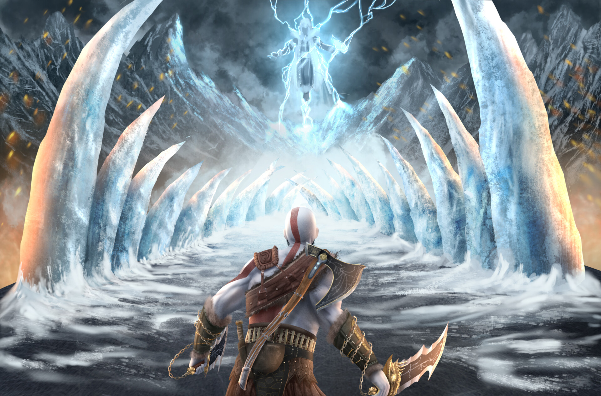 The Art of God of War on X: Kratos vs Thor⚡ #GodofWarRagnarok