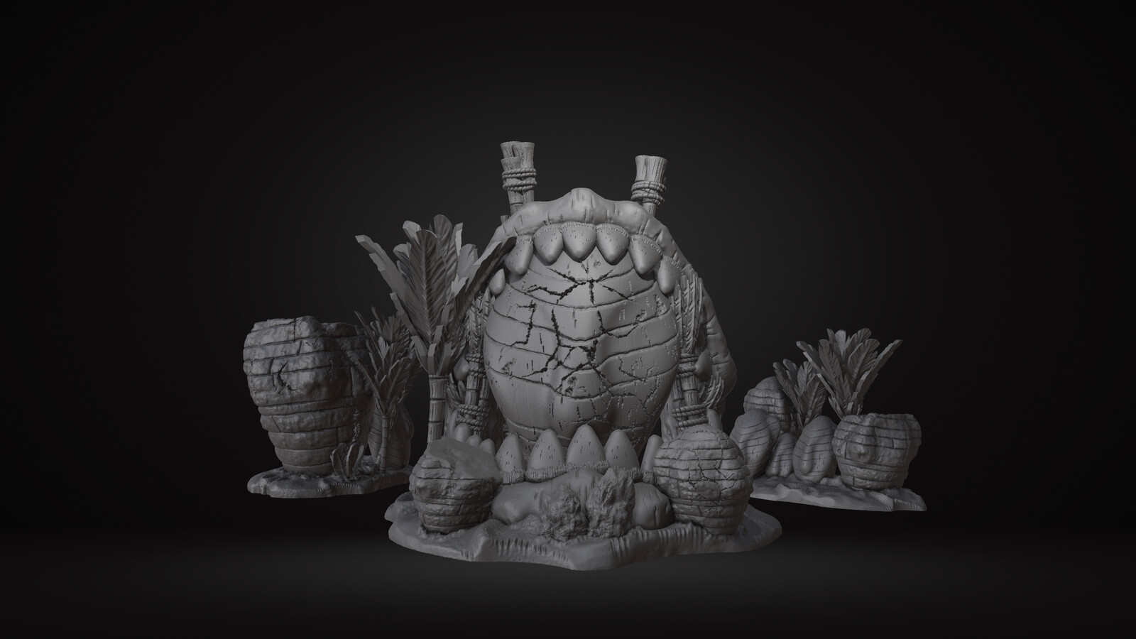 Calibani Jungle Scatter Terrain / Sundered Realms II KS